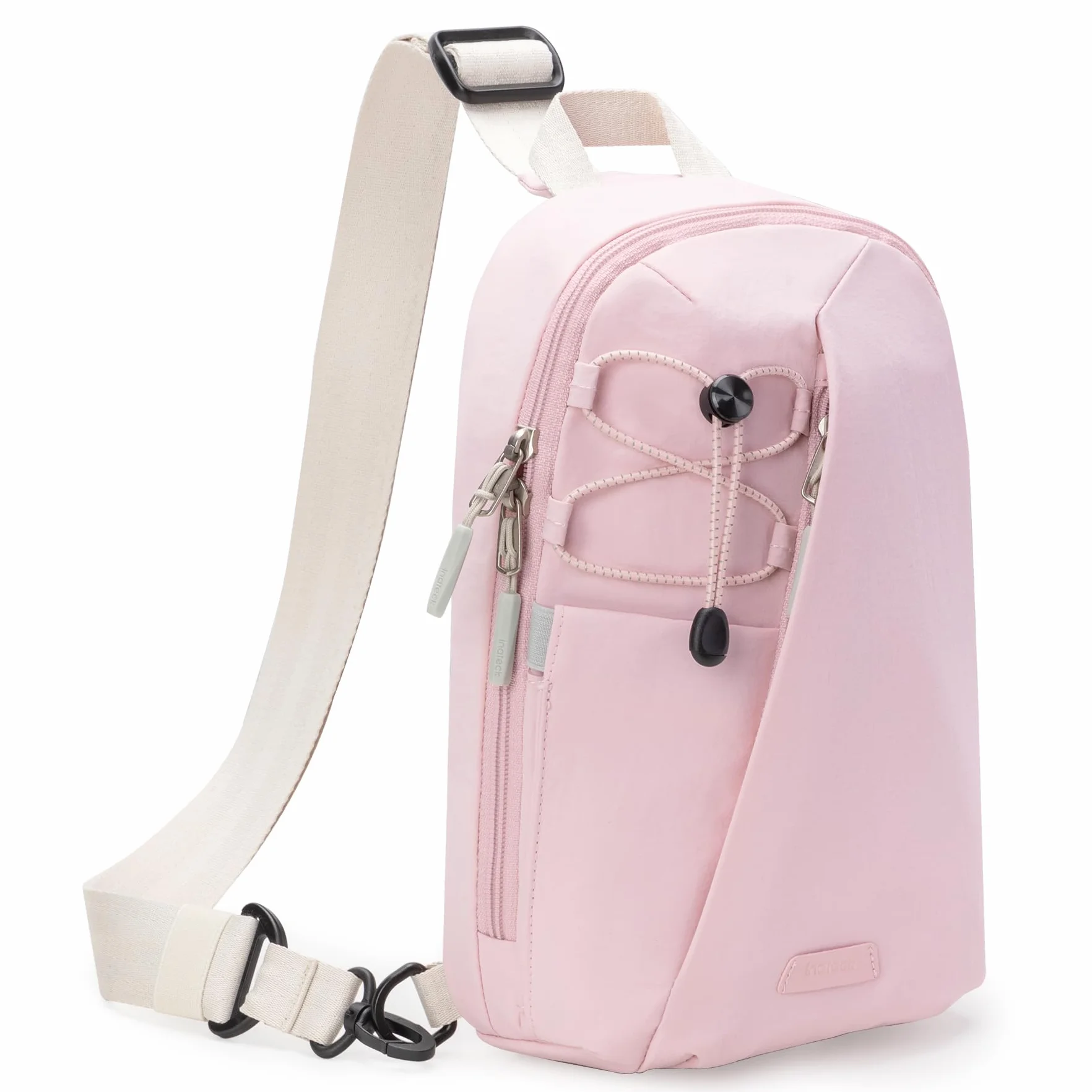 Inateck Sling Bag X-Row, lekka męska torba na ramię, odporna na zachlapanie wodą, torba na klatkę piersiową, na wędrówki, podróże, spacery, Rosa, 18.5 cm x 7 cm x 28.5 cm, casual