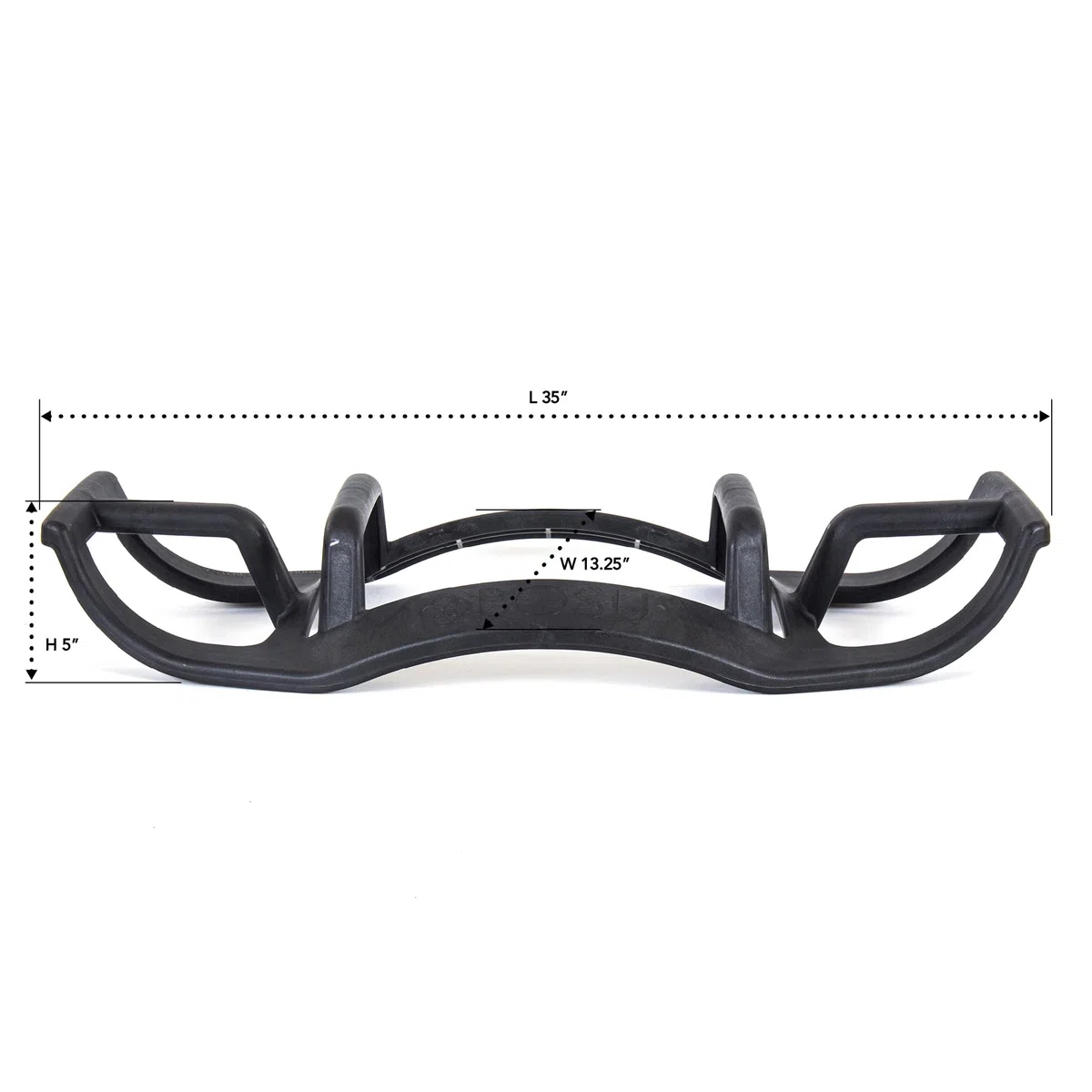 BOSU Hełm - drążek push-up, narzędzie treningowe, szary