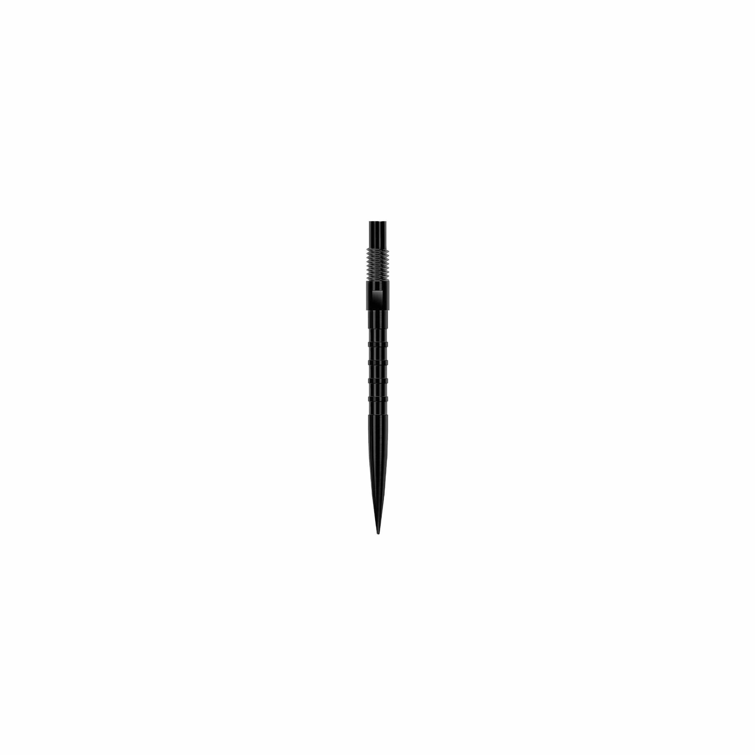 Harrows HM Grip Heavy Metal Quick Points – punkty do rzutek inspirowane Ryanem Searle z kwadratowymi pierścieniami na palec – system szybkiego punktu do szybkiej wymiany punktów, 26 mm, czarne