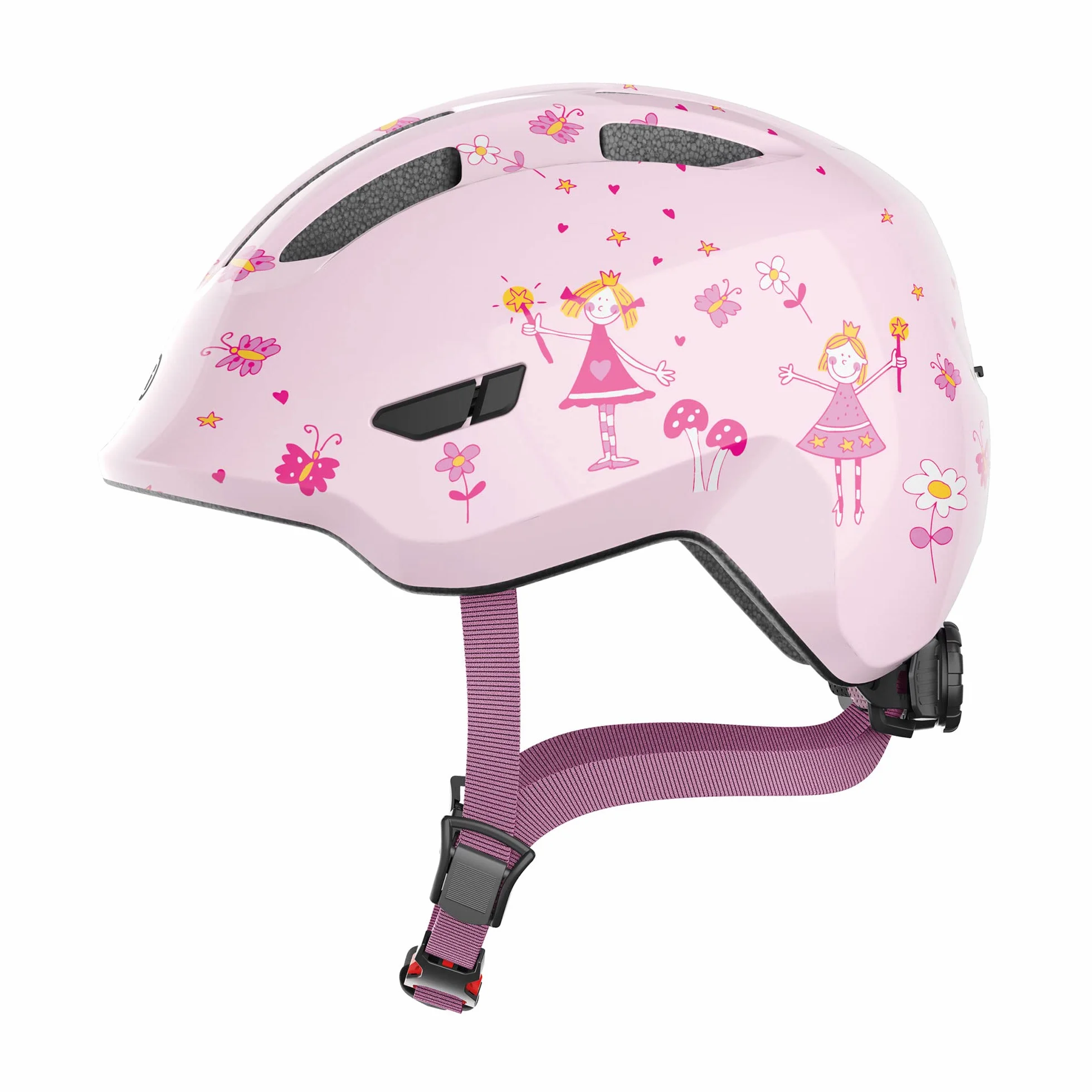 ABUS Kask dziecięcy Smiley 3.0, kask rowerowy, rozmiar S, różowy