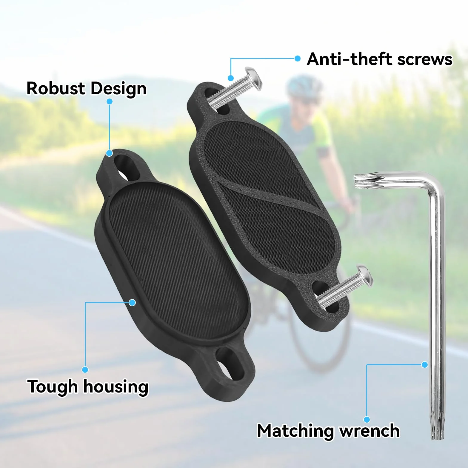 uchwyt rowerowy do smart tag 2, etui do ukrytego Airtag pod uchwytem na bidon, z 2 sviszczalkami