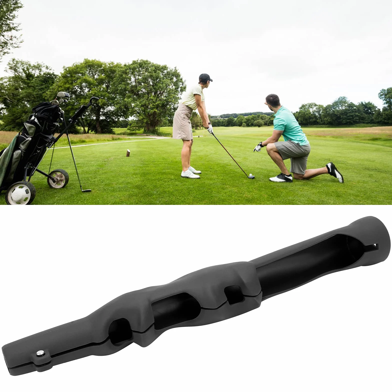 Golf Grip Training Aid, golf huśtawka golfowa standardowa pomoc dydaktyczna Rysunkowana lewą praktyką golfową dla początkujących