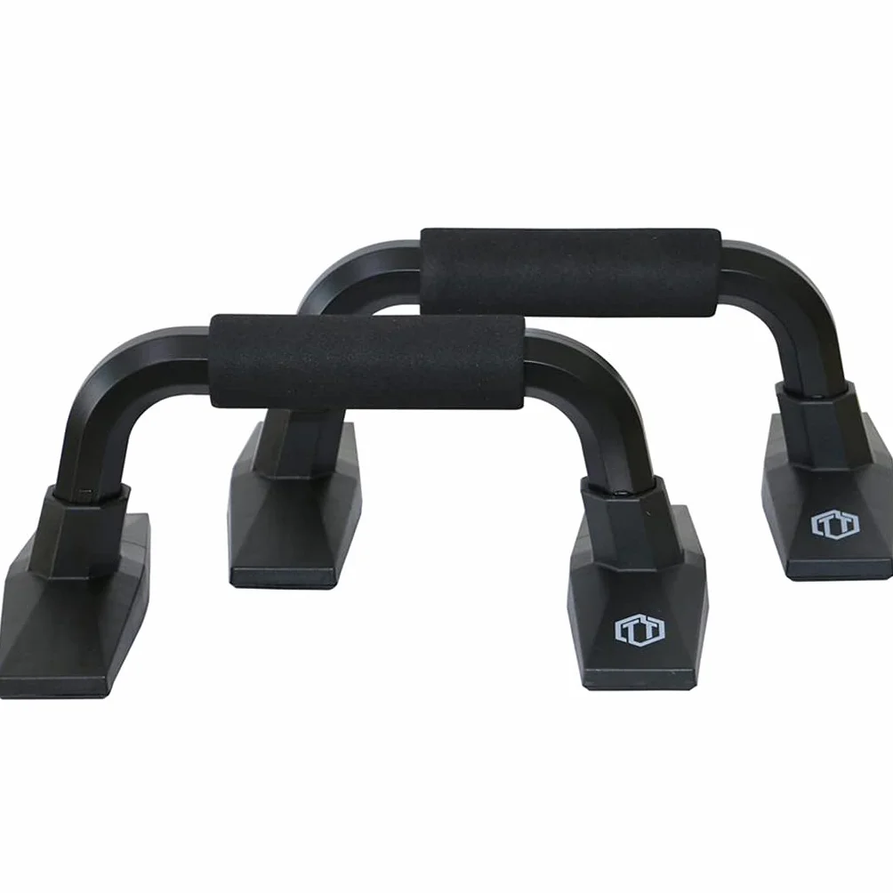 Sporttrend 24® Push Up Stand Bar zestaw 2 szt. w kolorze czarnym, obciążenie 200 kg | uchwyty do pompek, uchwyt do pompek, urządzenie siłowe