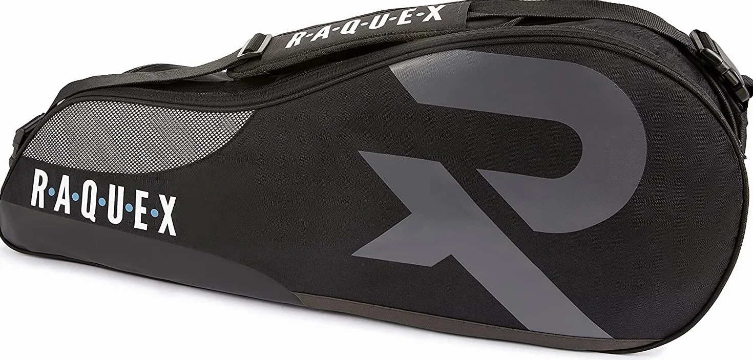 Raquex 6 Racket Bag – Pokrowiec na rakiety do tenisa, squasha i badmintona. Mieści maksymalnie 6 rakiet, akcesoria i tenisówki