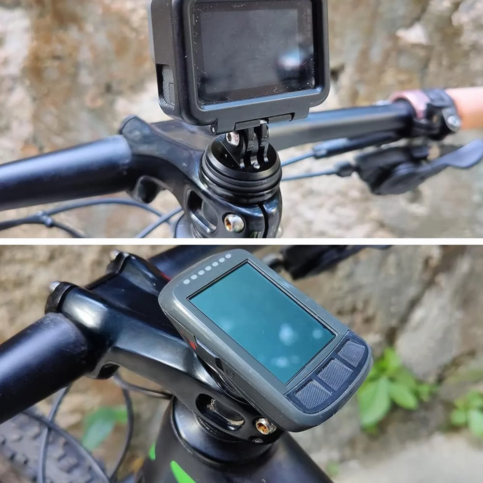 Uchwyt rowerowy, kompatybilny z Garmin Edge 130, 530, 540, 830, 1030, 1040, GPS, uchwyt na wspornik kierownicy, MTB, Garmin Varia, stabilny, łatwy montaż