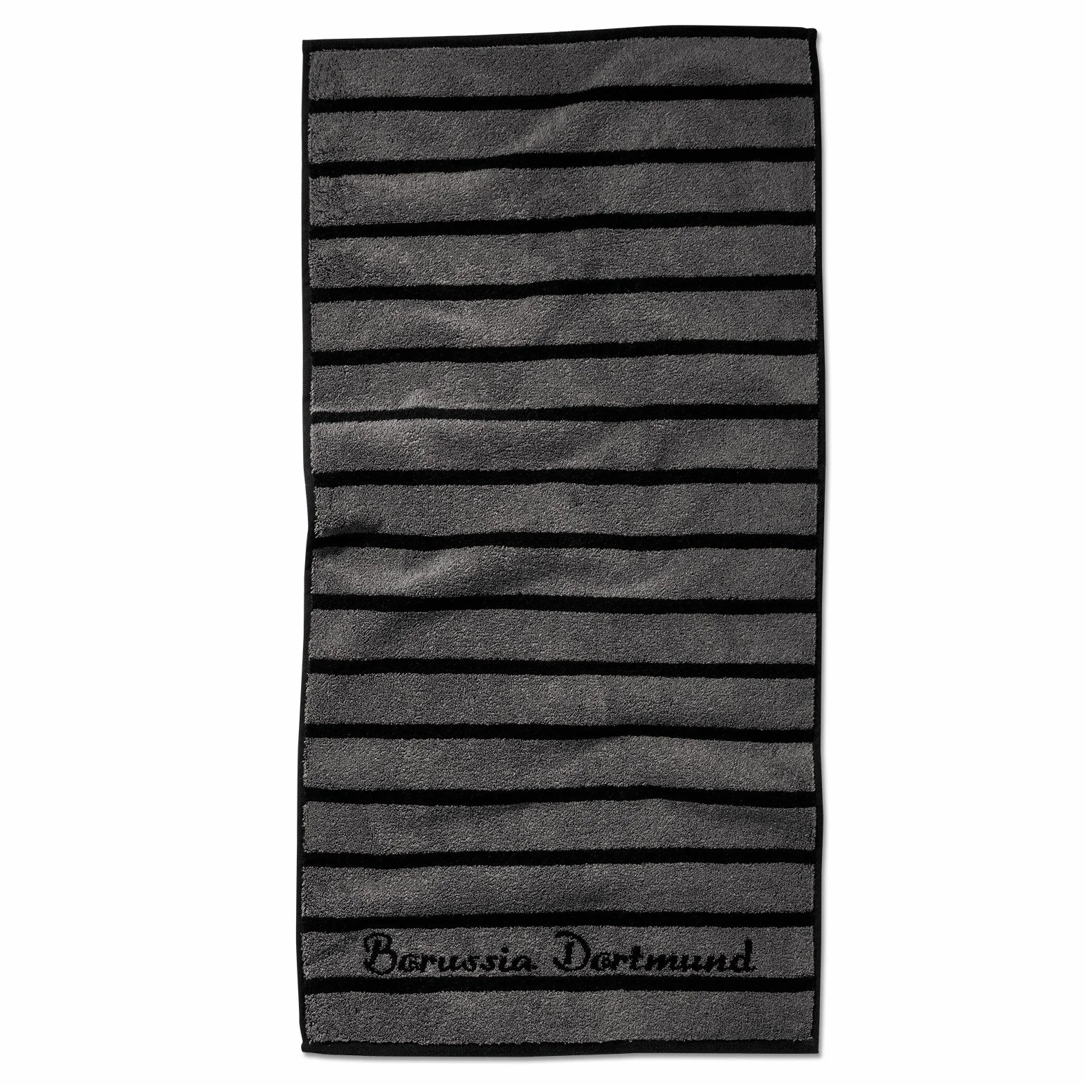 Borussia Dortmund Ręcznik do prysznica unisex Bvb, szary/czarny, 140 x 70 x 1 cm