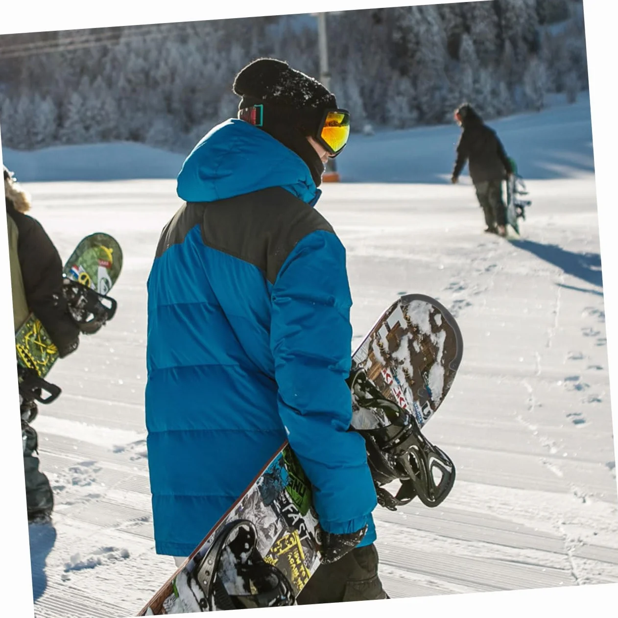 BESPORTBLE 2 Szt Ochraniaczy Krawędzi Snowboardu - Odbojniki Pokładu Pochłaniająca Wilgoć Osłona Na Przód I Tył Deski Łatwa Instalacja Bez Użycia Narzędzi