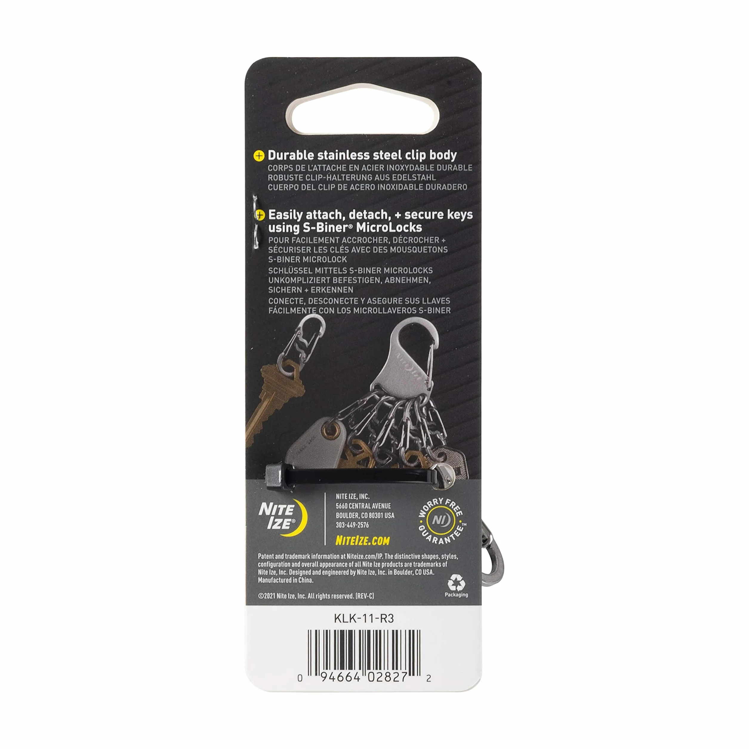 Nite Ize - S-Biner KeyRack Stal, N/A