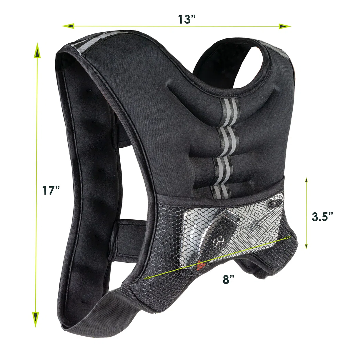 ProsourceFit Kamizelka treningowa z obciążeniem treningowym - 5,4 kg, czarna