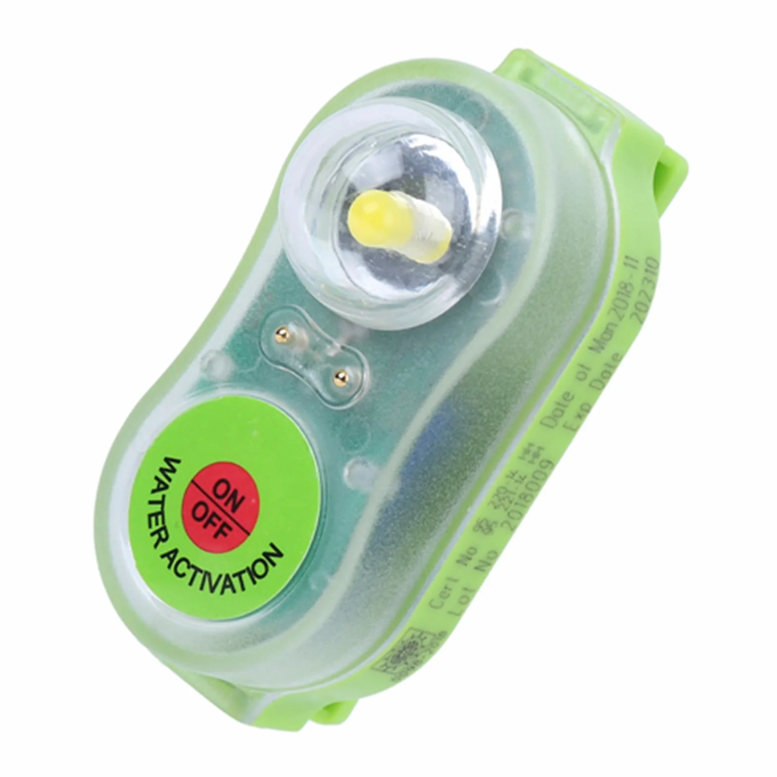Lampa świetlna Kamizelki Ratunkowej, światło Stroboskopowe Kamizelki Ratunkowej do Kamizelki Ratunkowej za Burtą, Samooświetlenie LED z Wodą Morską Latarka Ratująca życie Rzucająca Się w Oczy Lampa św