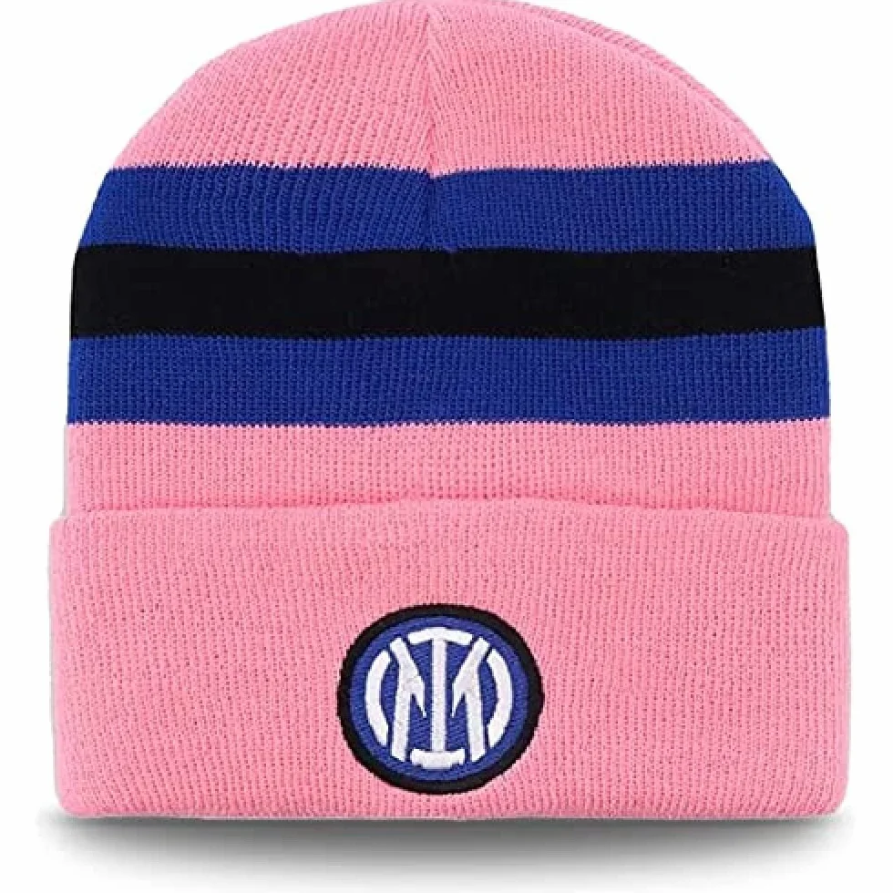 Inter Czapka unisex z klapką nowe logo, czapka piłkarska
