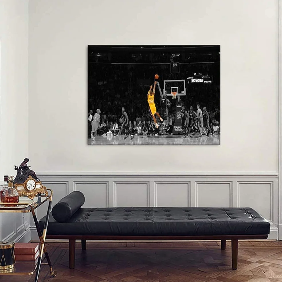 Kobe Bryant plakat Los Angeles Lakers płótno 60x90cm dekoracje ścienne