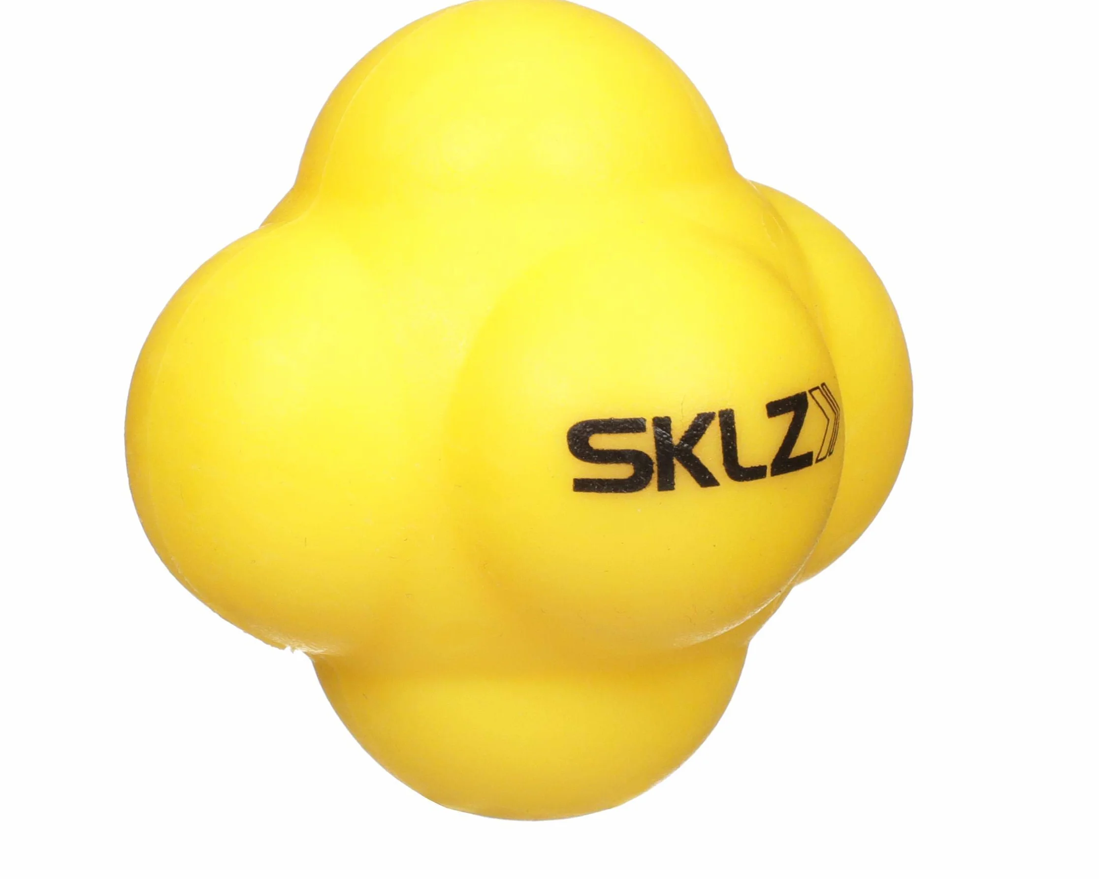 SKLZ Piłka reakcyjna, Mult-Sport trener zwinności, zabawny trening zwinności i refleksu, poprawa reakcji i koordynacja ręka-oko, żółty, 6-stronny