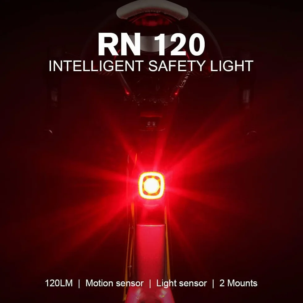 OLIGHT RN120C Lampa MTB LED Oświetlenie Tylny Rower Mocny 120 Lumenów 5 trybów jasności Wodoodporny IPX6 Akumulator typu C do podróży miejskich, cycyzmu na szosie, rando