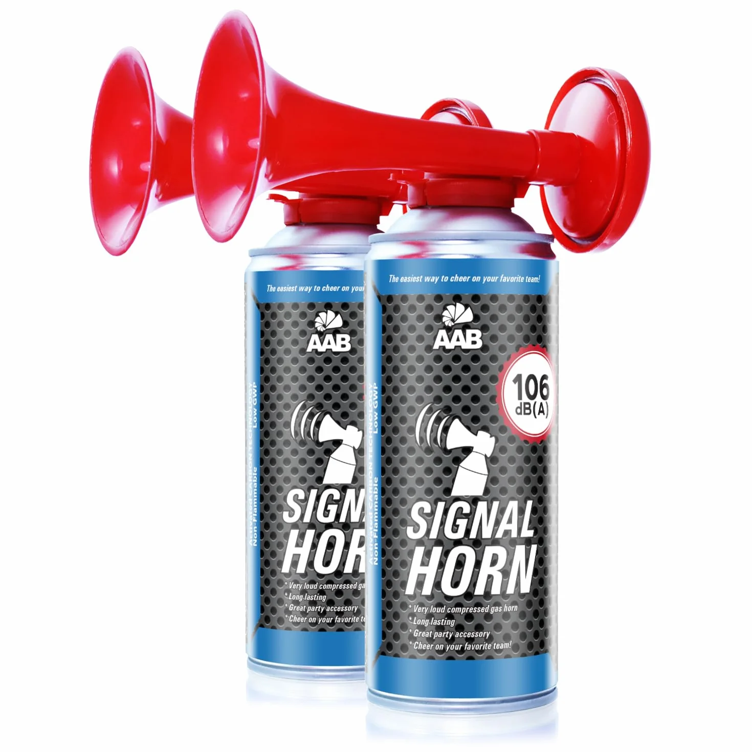AABCOOLING Signal Horn 40g - Trąbka Kibica z Niepalnym Gazem, Głośna Wuwuzela Gazowa, Sygnał Dźwiękowy na Sprężone Powietrze Na Imprezy, Urodziny