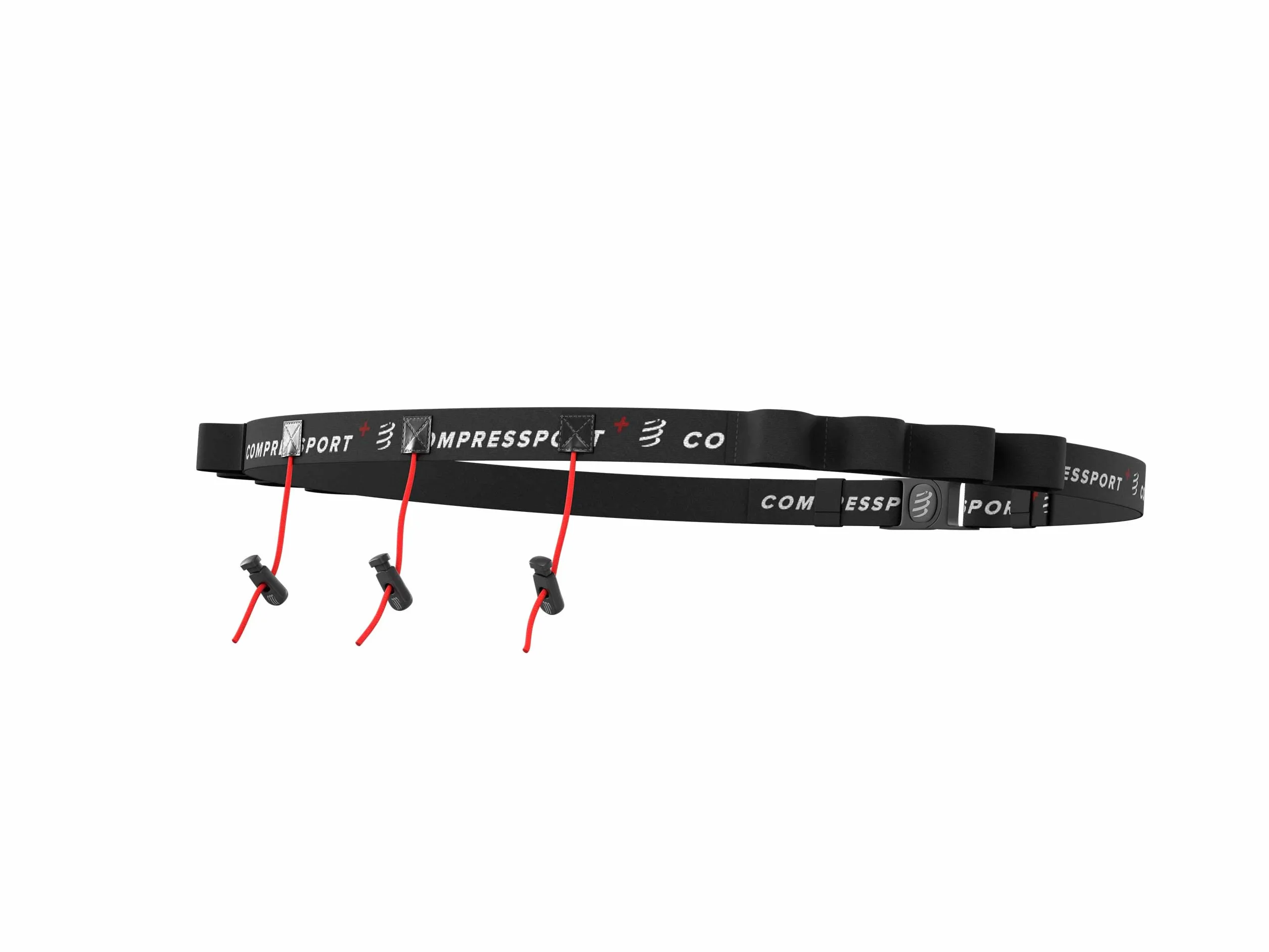 Compressport Race Belt uchwyt na plecak, pasek z numerem startowym, w pełni regulowany i funkcjonalny – idealny do noszenia żelów