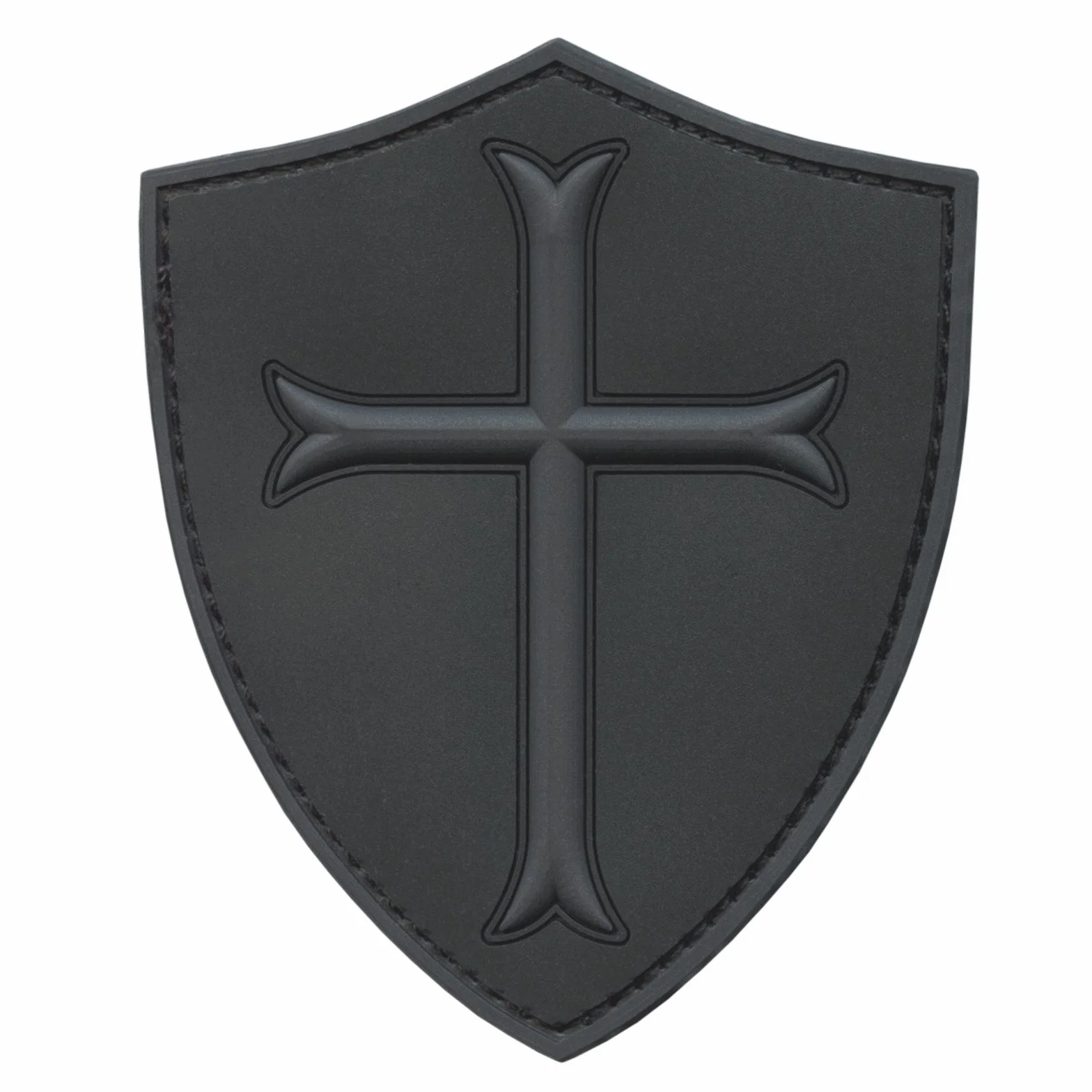 Subdued ACU US Navy Seals DEVGRU Crusaders Templar Knight Cross Morale PVC 3D Touch Fastener Patch