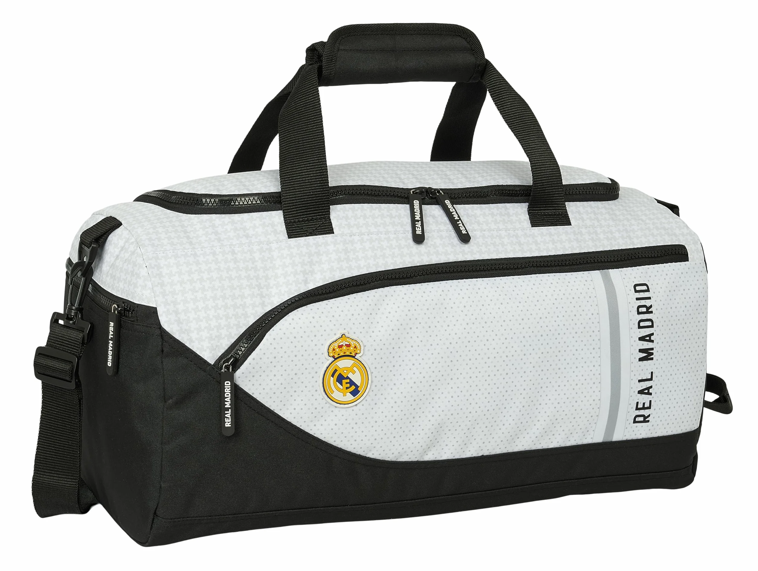 Safta Real Madryt Torba sportowa plecak 50x25x25 cm biały szary
