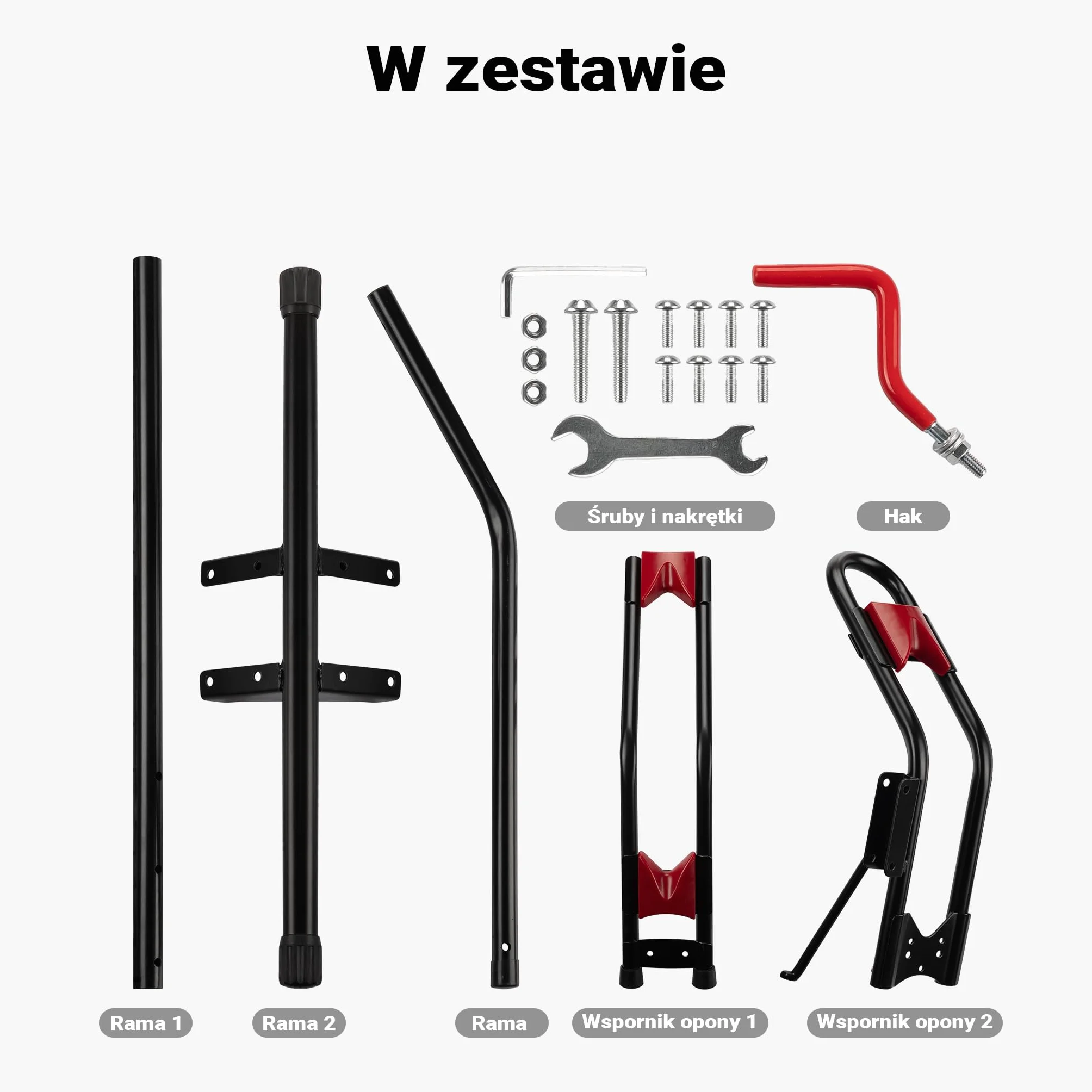 Wiltec Stojak na rower 53 x 11 x 120 cm, wolnostojący wieszak na rower do domu do opon o rozmiarze 24”-29”, uchwyt rowerowy ze stali i tworzywa sztucznego