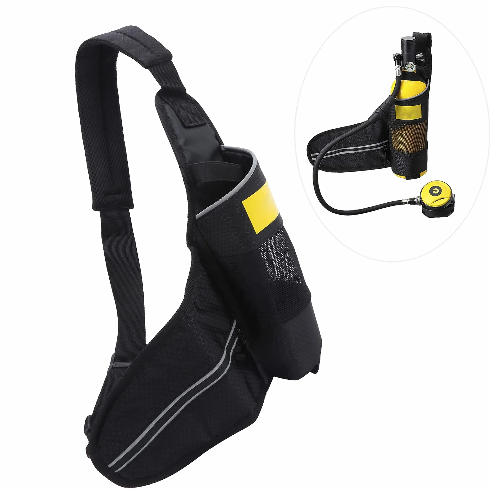 Akcesoria do Nurkowania, 1-litrowa Torba na butlę z Tlenem Scuba Szybkoschnąca Torba na ramię do Butli do Nurkowania