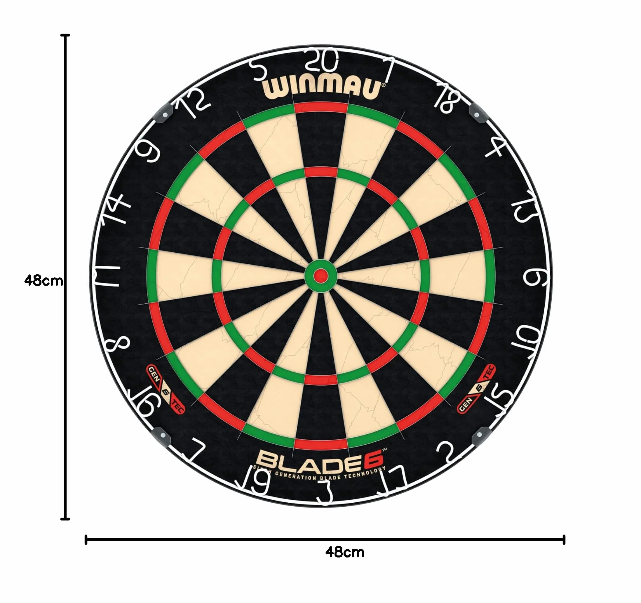WINMAU Tarcze do rzutek z serii Blade – profesjonalne oficjalne tarcze turniejowe PDC – Blade X