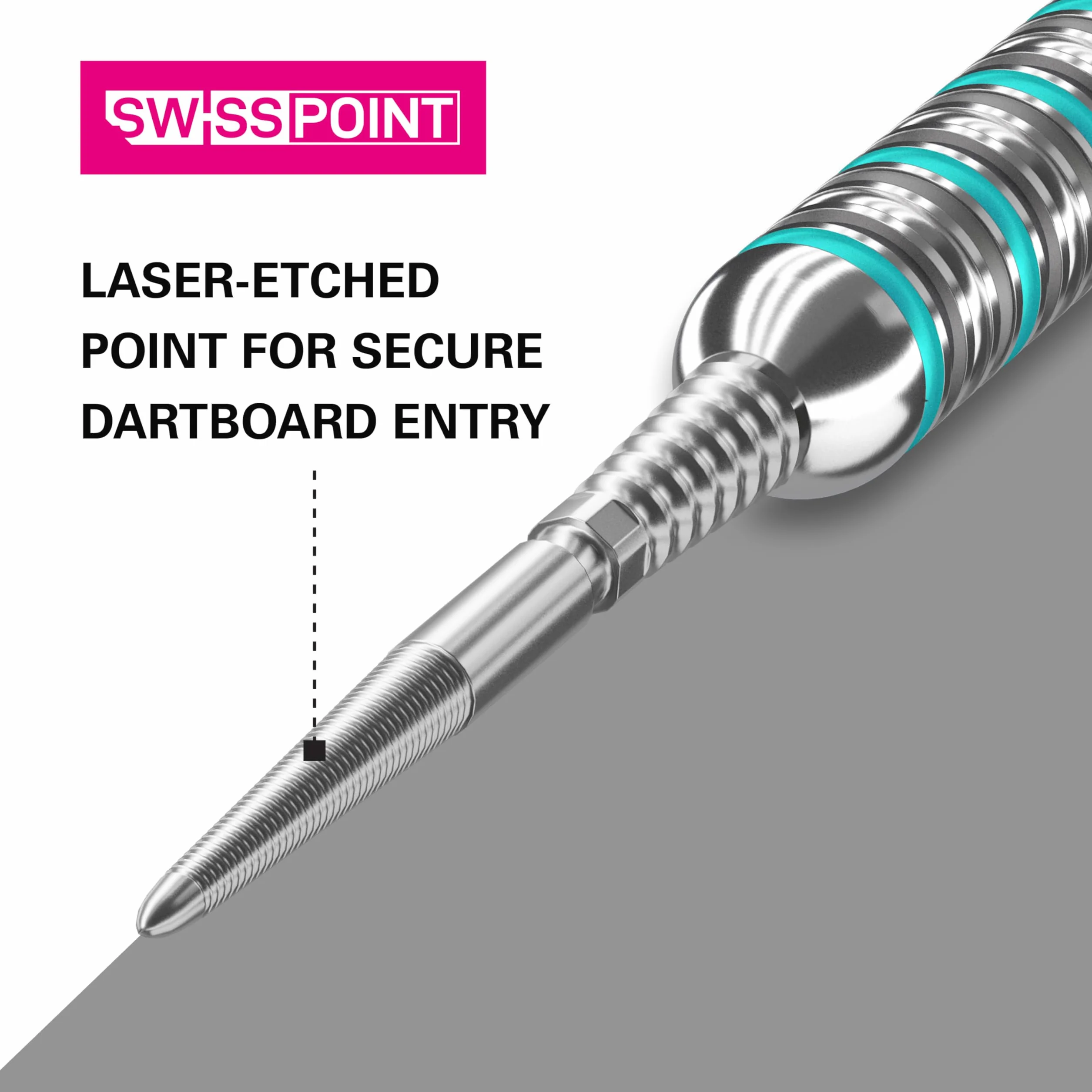 Target Darts Swiss Point Storm Dart Points, LNC (Zestaw 3 końcówek) 26MM/30MM/35MM - Złote/Srebrne/Czarne | Zmień rzutki, Swiss Storm Points, Profesjonalne akcesoria do rzutek