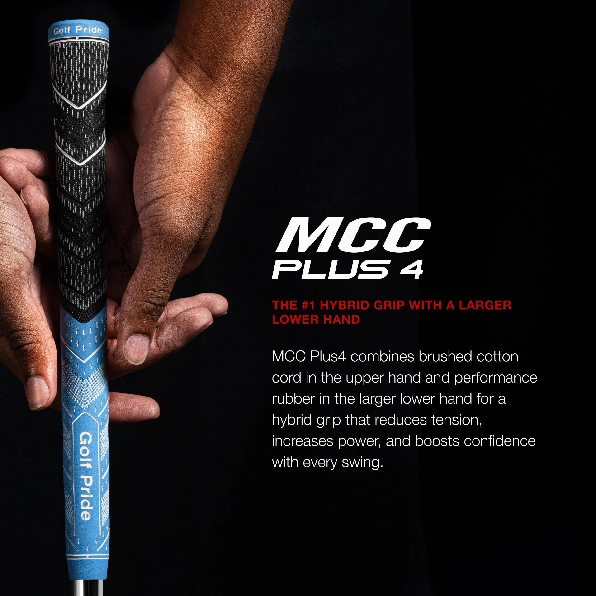 Golf Pride MCC Plus 4 Teams Golf Grips Std granatowy pomarańczowy