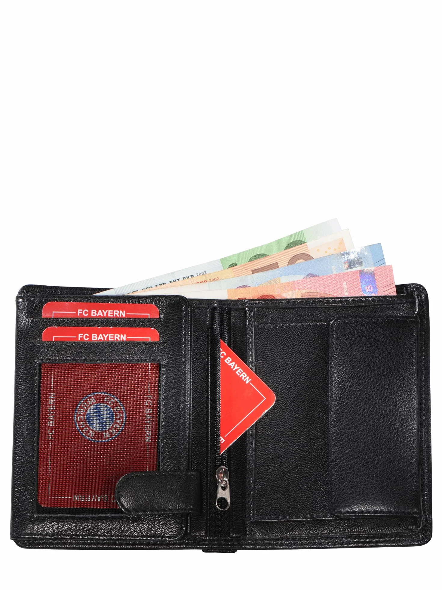 FC Bayern München skórzana portmonetka przypinka ok. 12,5 x 9,5 cm