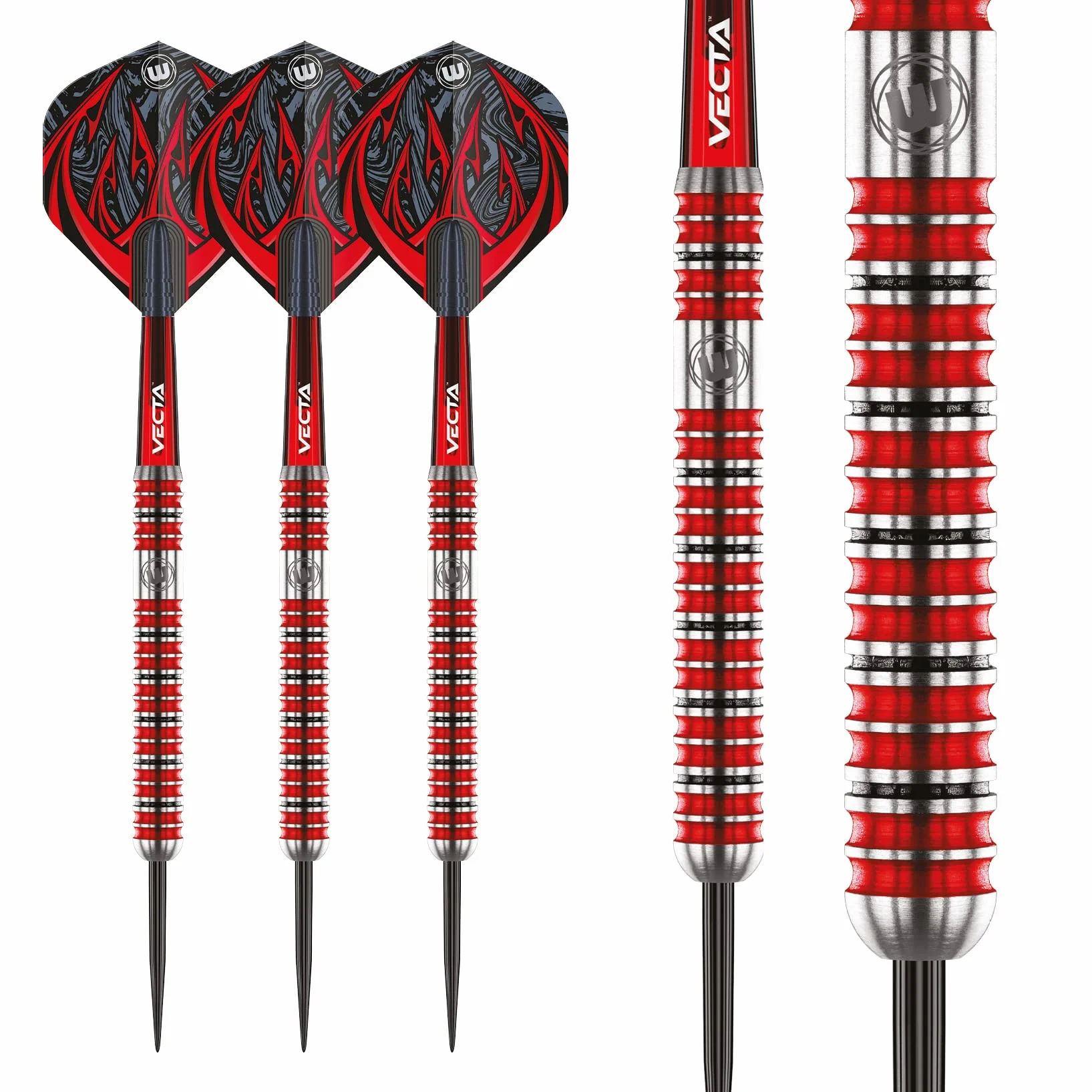 WINMAU Diablo 23 Gramy Profesjonalny wolfram stalowa końcówka zestaw rzutek z loty oraz łodygi (wały)