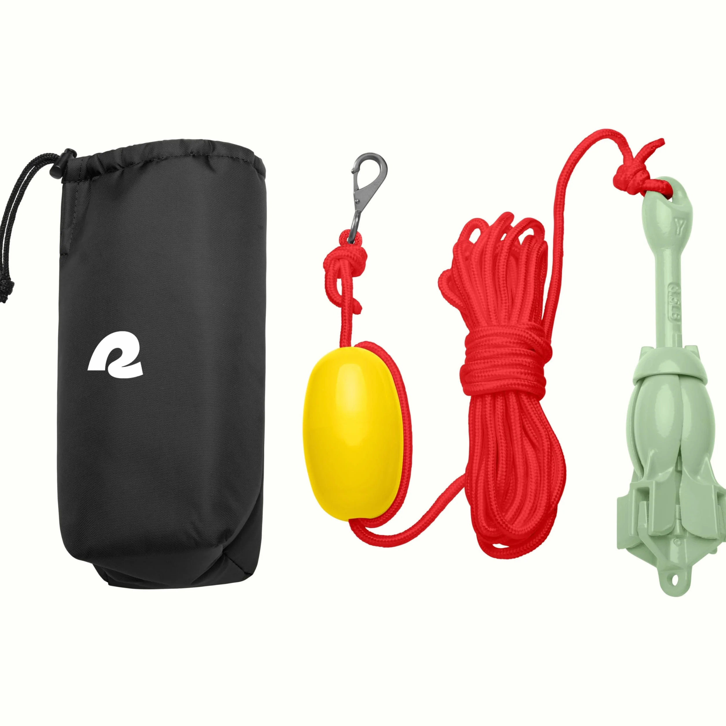 Retrospec Mainstay 1,6 kg składany zestaw kotwicy z liną 26 m, boją PP, torbą wodoodporną i karabińczykiem do desek wiosłowych