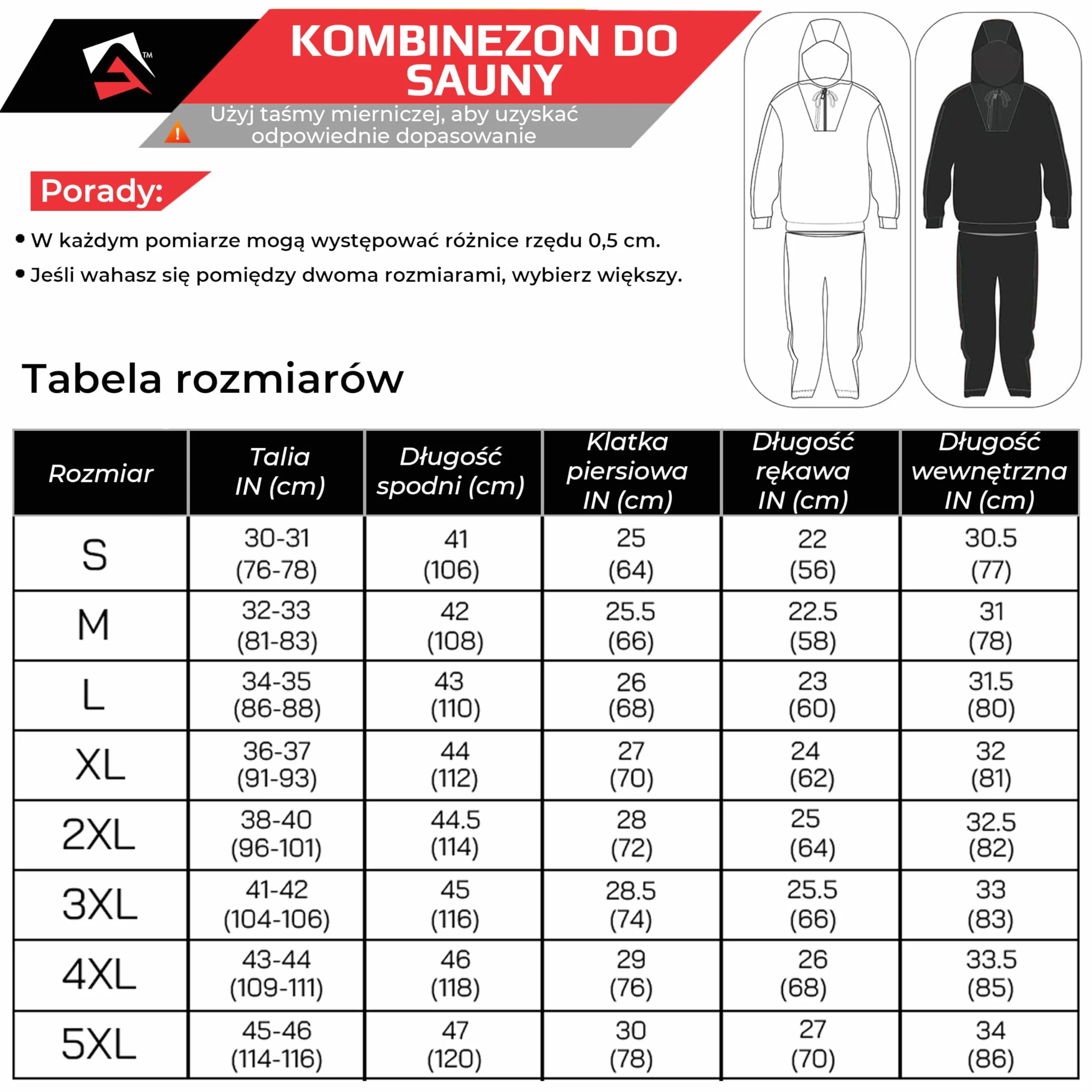 AQF Strój do sauny treningowy fitness jogging
