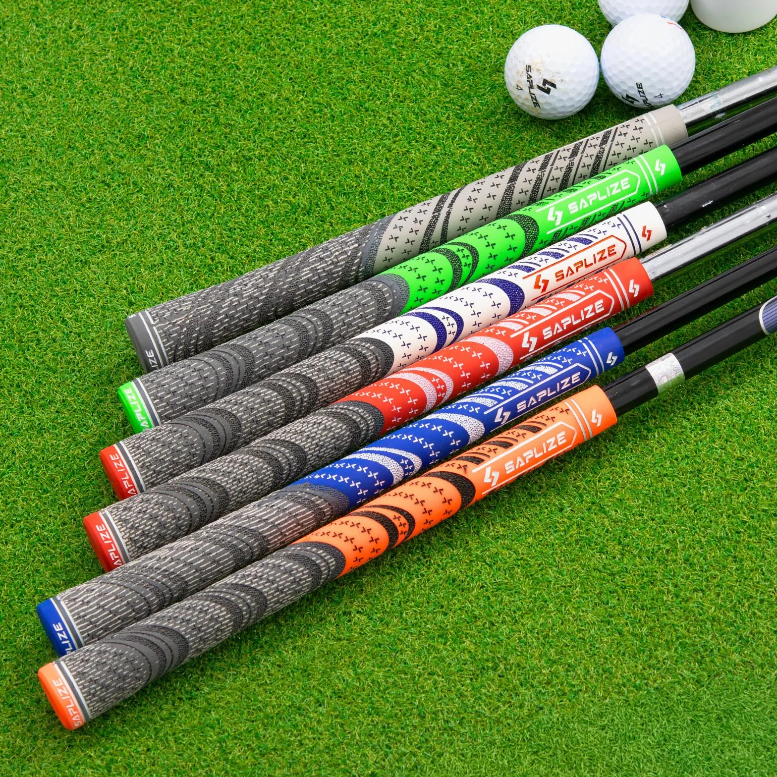 SAPLIZE CL03 Zestaw 13 hybrydowych uchwytów golfowych, zestaw podstawowy (13 uchwytów) lub zestaw Deluxe (13 uchwytów z zestawem rozpuszczalnikowym), 6 kolorów, standardowy / średni rozmiar, uchwyty