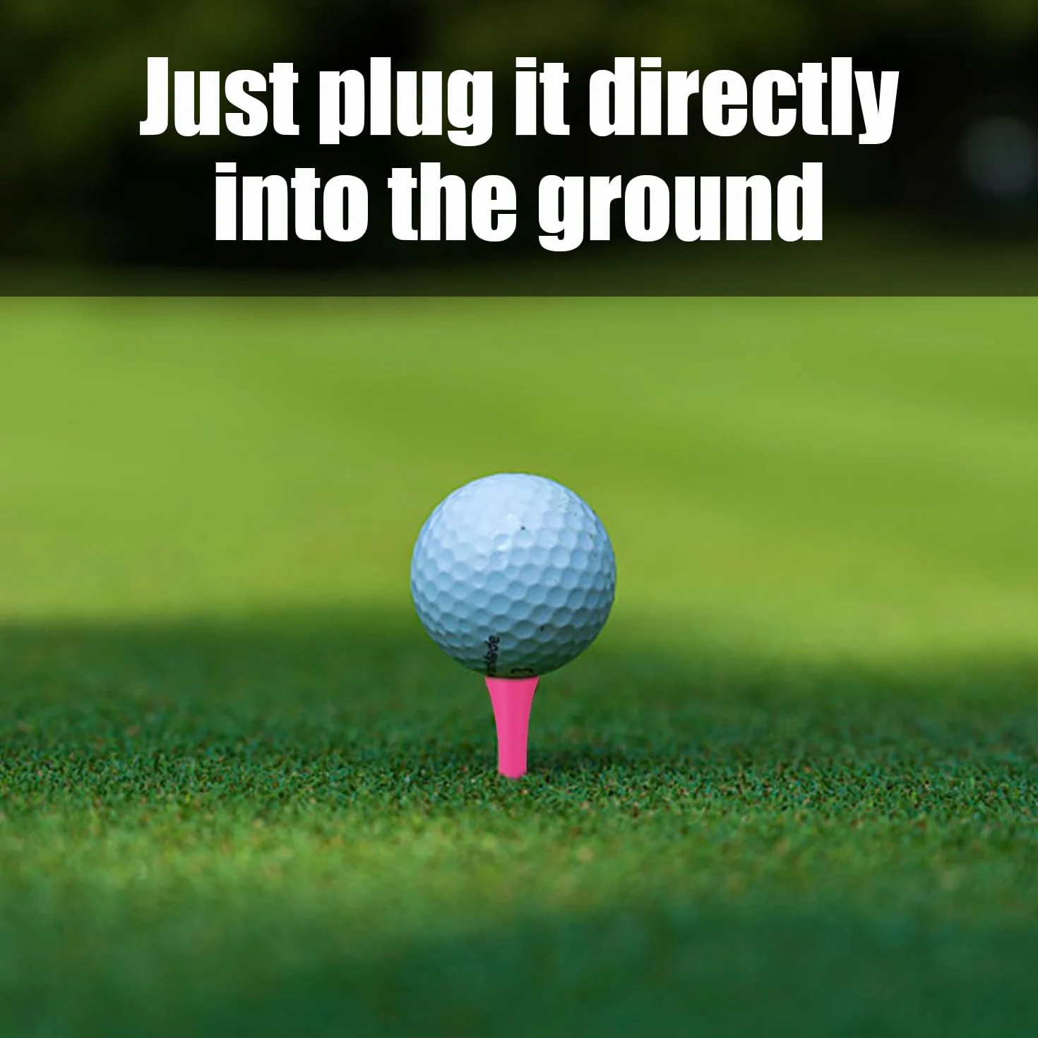PJ57qiuding 100 sztuk herbat golfowych z motywem różowego zamka, plastikowe herbaty golfowe, spersonalizowane koszulki golfowe