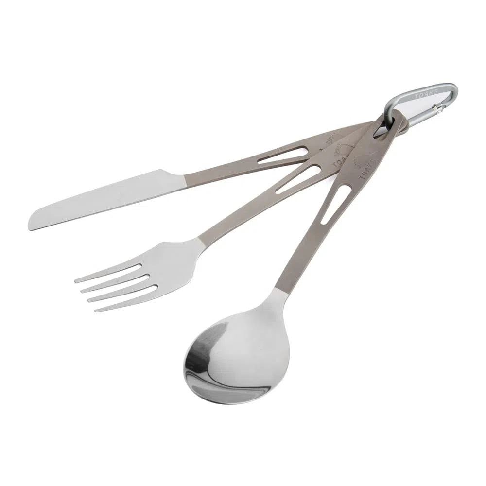TOAKS Cutlery zestaw 3-częściowy zestaw tytanowych sztućców