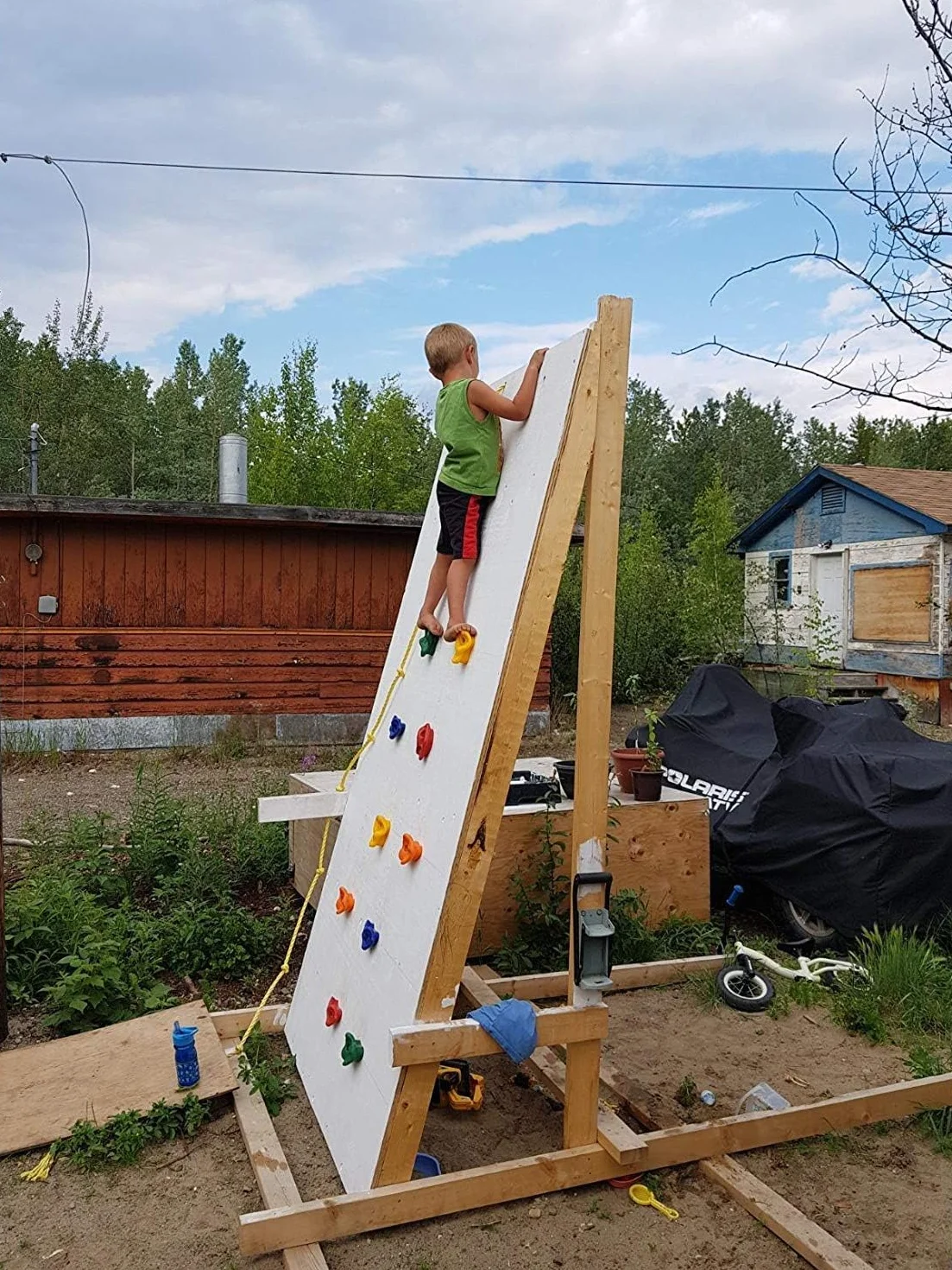 Uchwyty do wspinaczki dla dzieci, KINSPORY 10 pcs Uchwyty do ściany wspinaczkowej dla dzieci Kolorowy zestaw do wspinaczki z dwoma niebieskimi uchwytami dla Indoor Outdoor Plac zabaw PlaySet Budynek