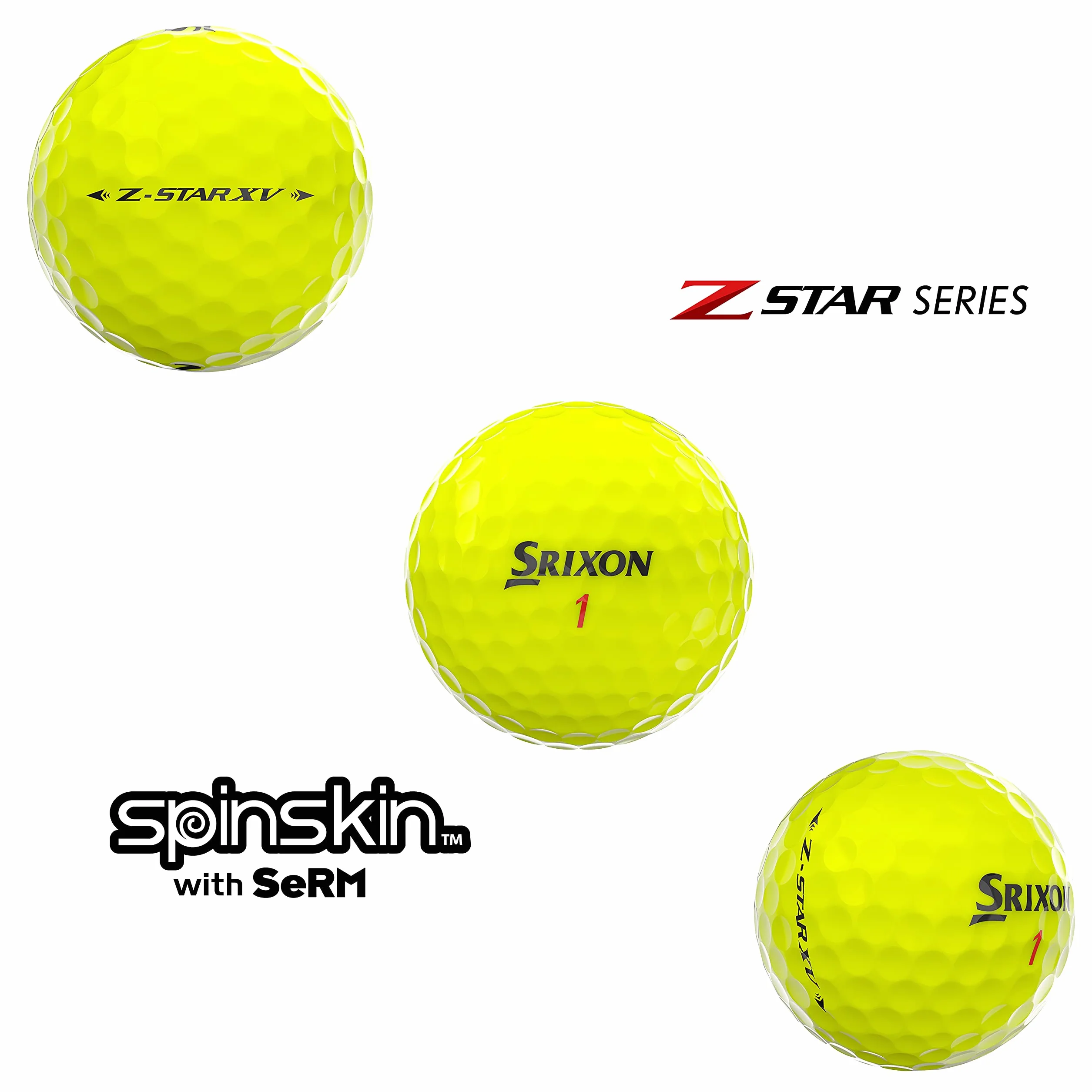 Srixon Piłka: Z-Star XV7 TYL (12), żółta, jeden rozmiar (10311207)