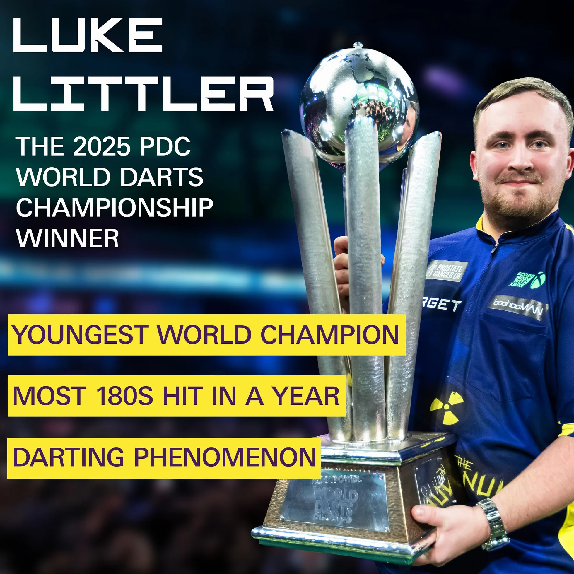 Target Darts Luke Littler Brass 22g Steel Tip Dart Set The Nuke Player Edition