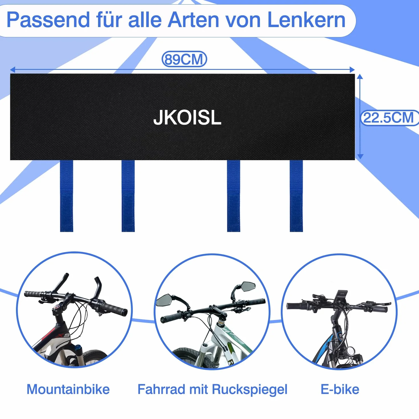 Pokrowiec na kierownicę Ebike Wodoodporny JKOISL 2-częściowy Ochrona przed deszczem