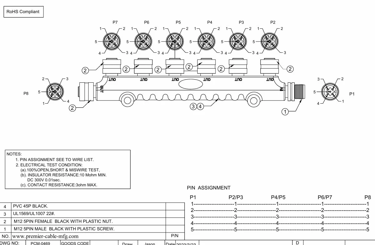 NMEA 2000 N2k 6-portowe złącze T M12 Micro-C wieloportowy 6-drożny rozdzielacz trójnikowy 5-pinowy adapter kablowy do łodzi morskiej dystrybutor do magistrali Can Bus DeviceNet CANOpen skrzynka