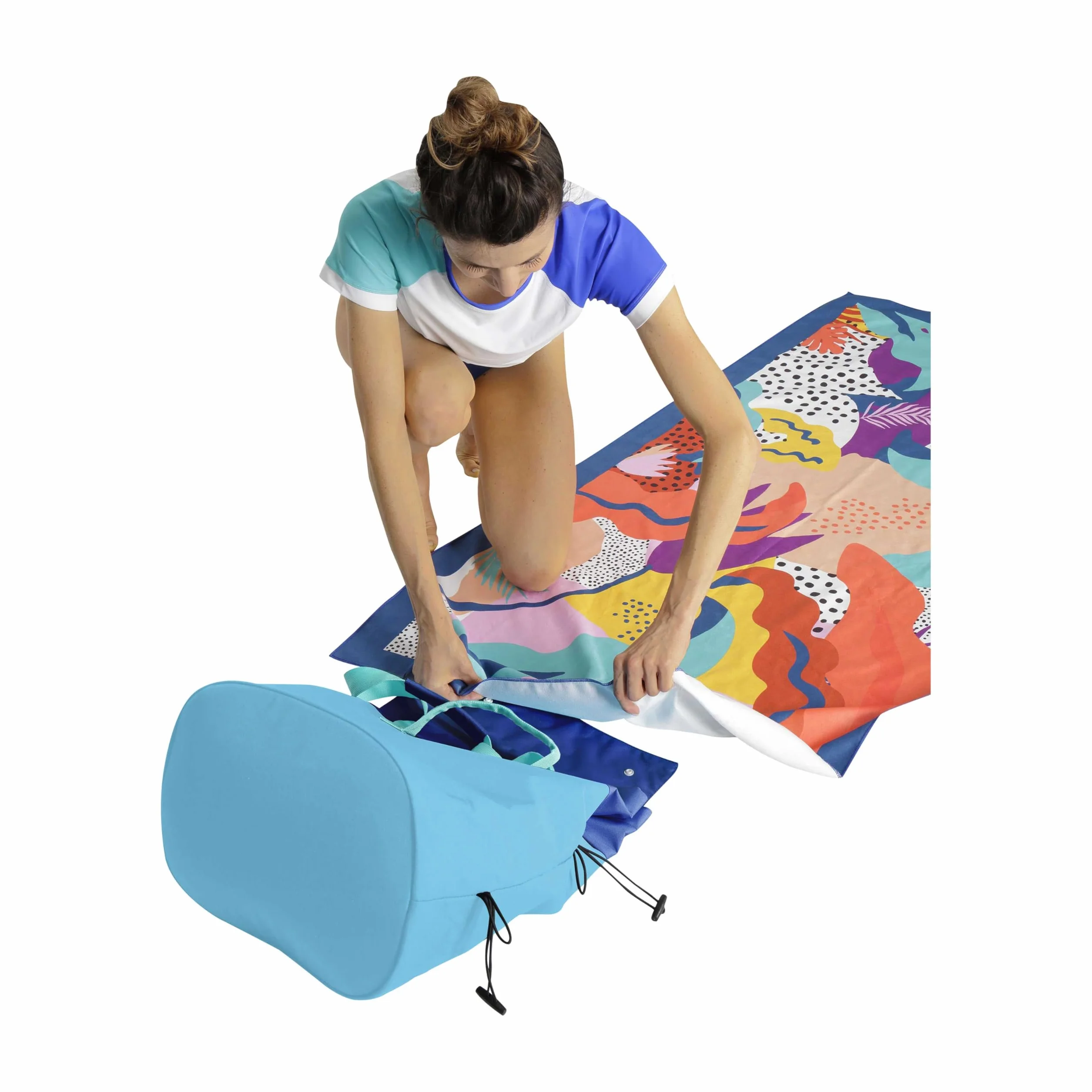 Mares Seaside Towel, Unisex Telo Stute, Ręcznik z Mikrofibry, Wielokolorowe