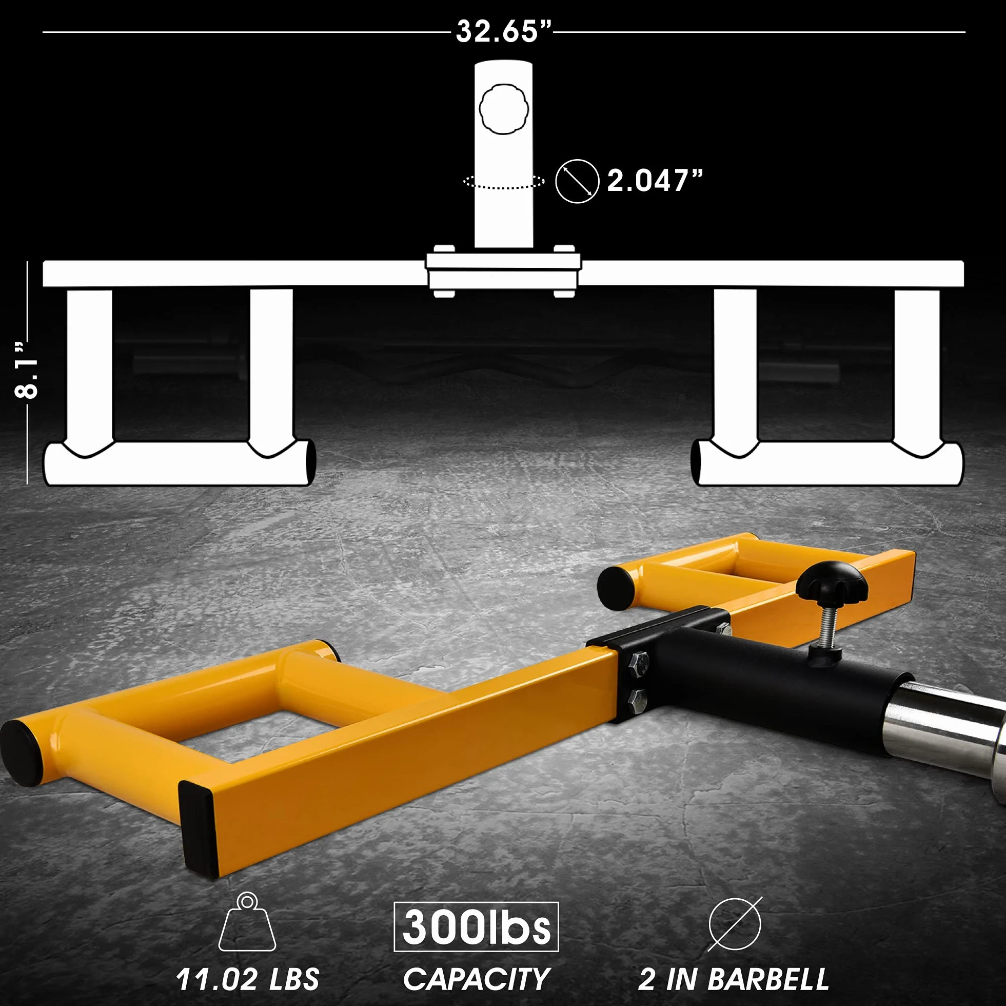 Yes4All Viking nasadka do sztangi olimpijskiej 5 cm 3 pozycje chwytu