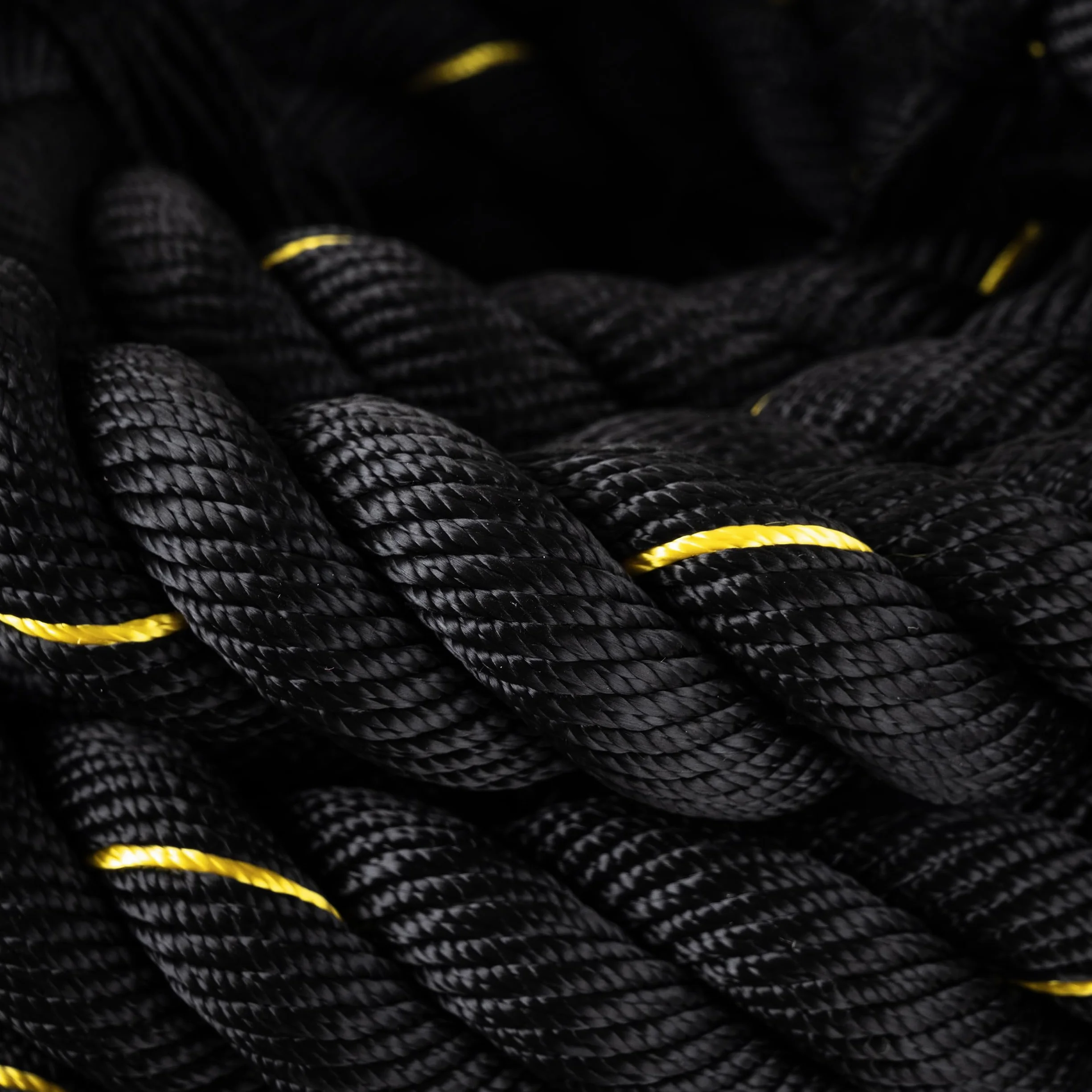 Fizyo Profesjonalna Lina Treningowa z Powlekanymi Końcówkami 9m - Battle Rope do Treningu Funkcjonalnego, Siłowego, Wytrzymałościowego i Koordynacyjnego, Uderzeniowa Lina Zamachowa do Ćwiczeń