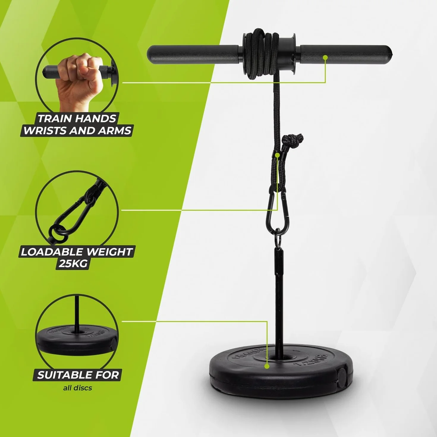 VirtuFit Wrist Roller Pro Trenażer Przedramion Ręczny