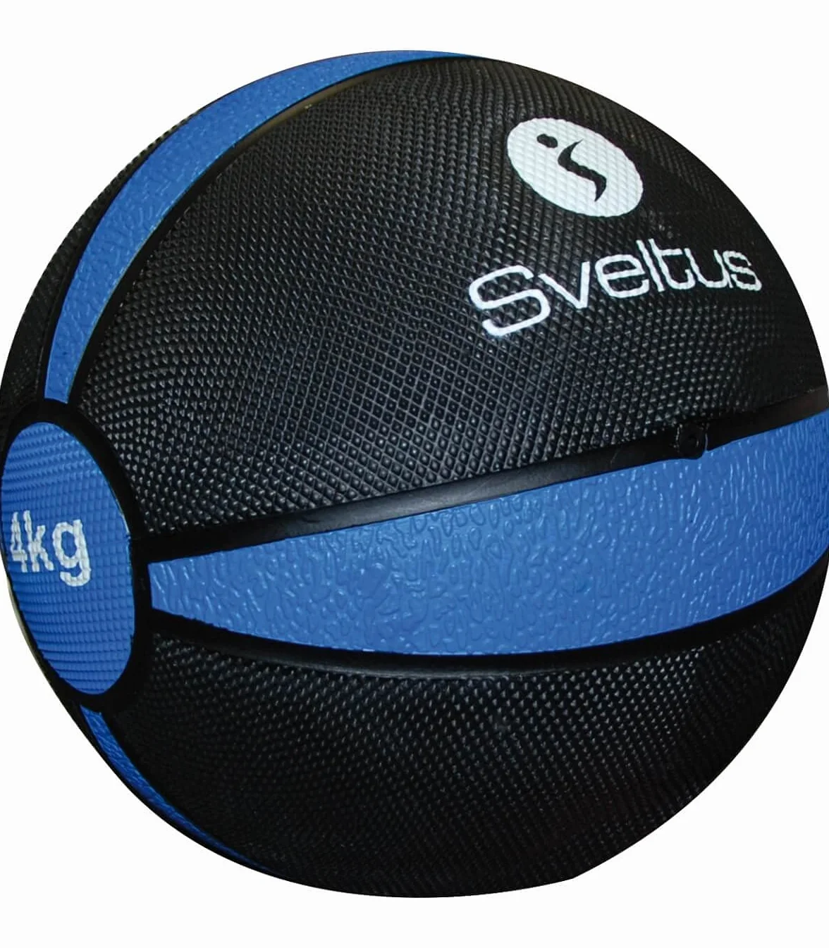 sveltus 884 Médecine Ball 4 kg Avec poignées piłka lekarska, czarna/pomarańczowa, (poids disponibles: 4, 6, 8 et 10 kg) -4