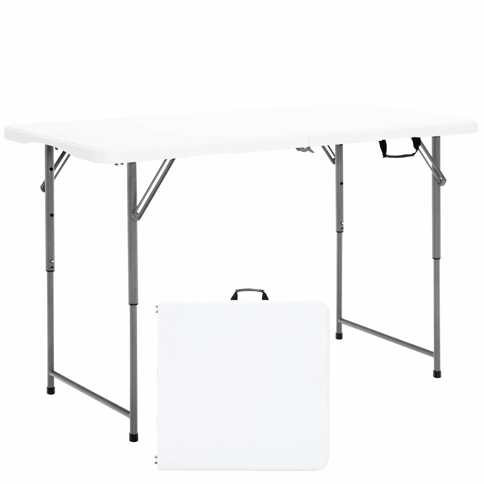 COSTWAY Stół kempingowy składany 120x60x74.5 cm regulowana wysokość
