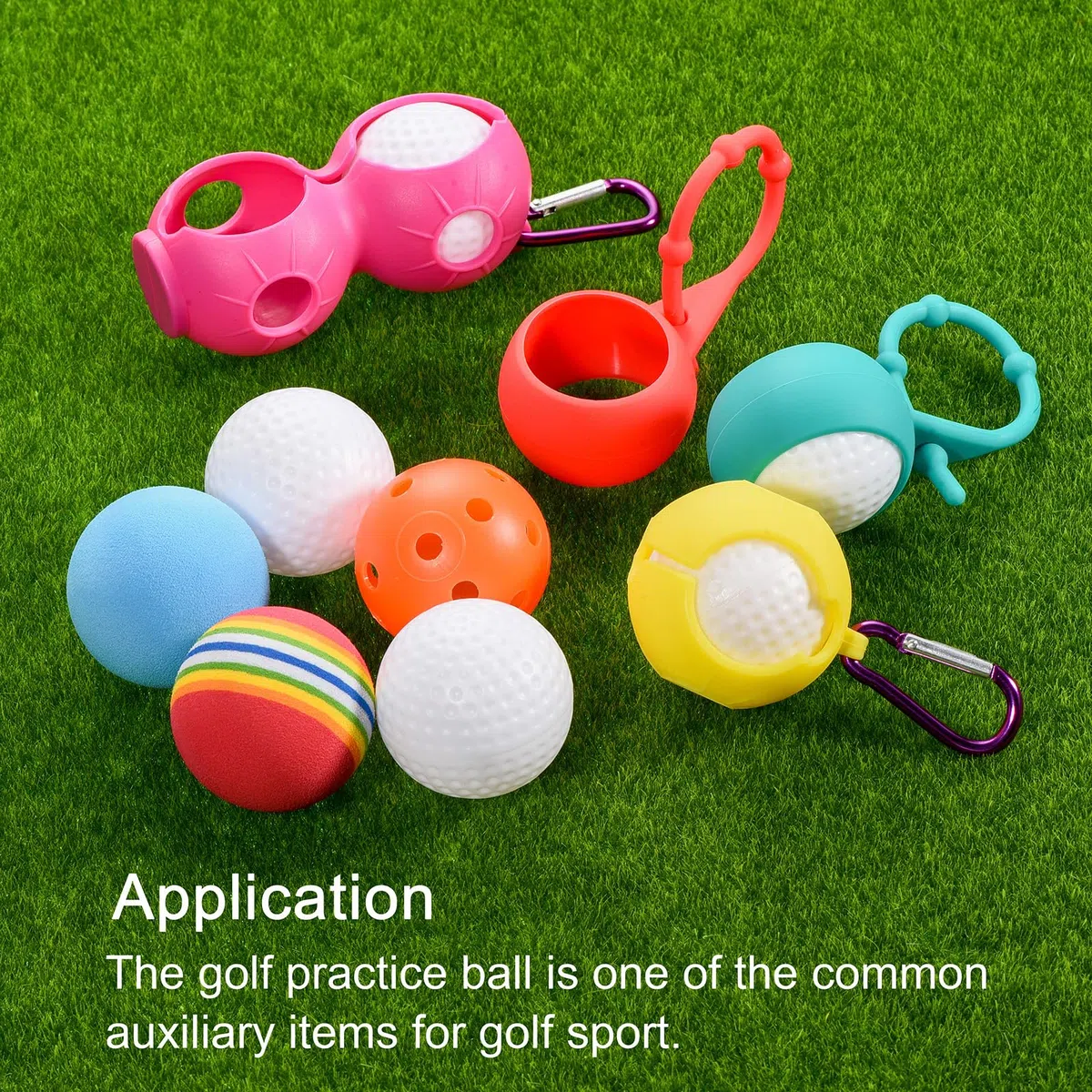 PATIKIL Piankowe piłki golfowe, 10 sztuk gąbki EVA, 42 mm, ćwiczenia, huśtawka do treningu w pomieszczeniach, zielone