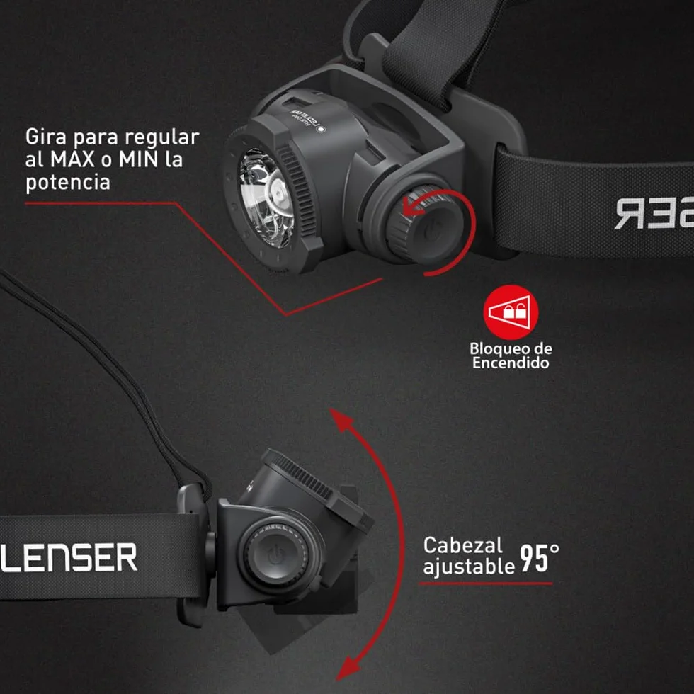 Ledlenser H7R Core latarka LED, 1200 lumenów, ładowana akumulatorem litowym, IP67, z możliwością ogniskowania, bezstopniowe ściemnianie, stałe światło, zasięg światła 260m