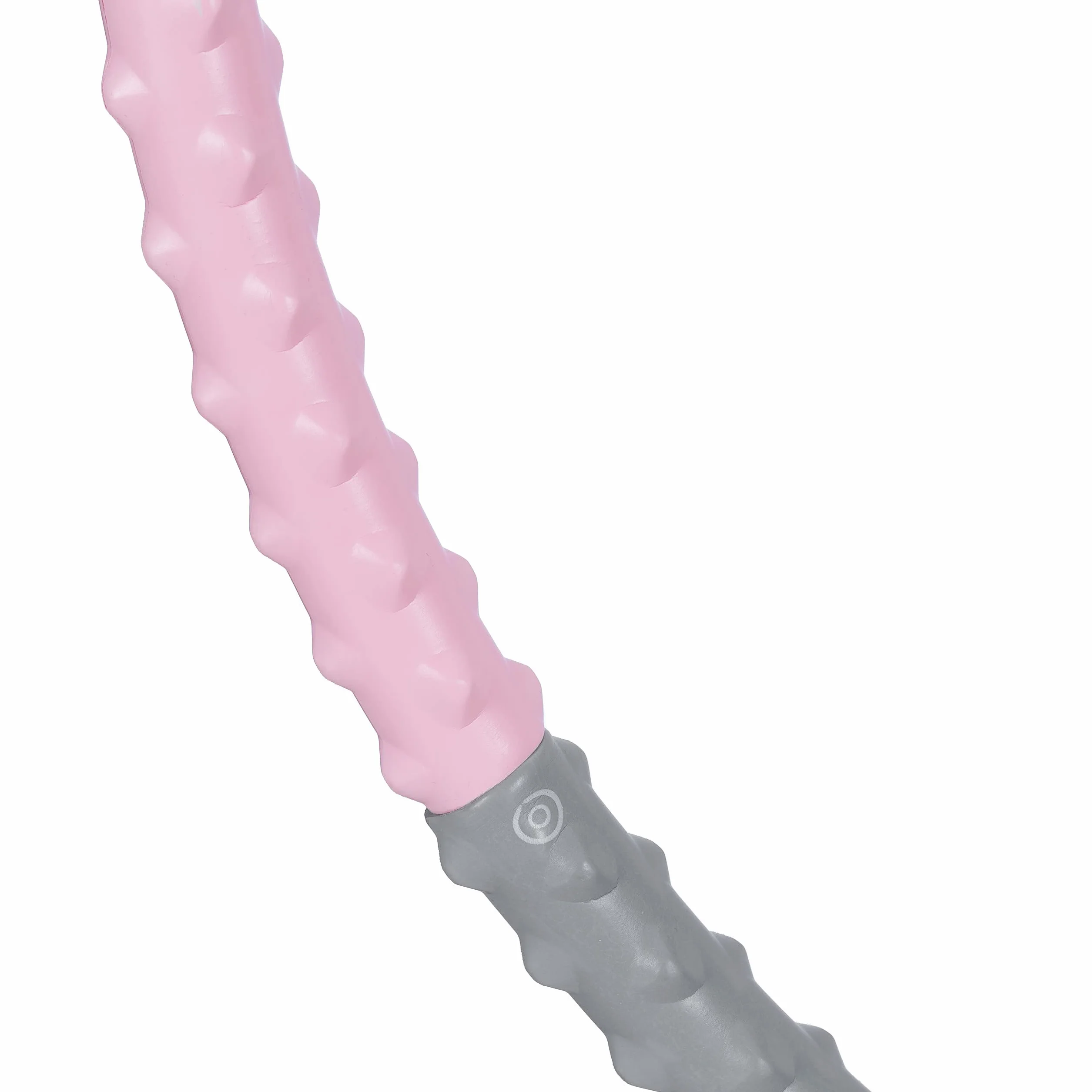 Relaxdays Hula Hoop opona o średnicy 95 cm, obręcz fitness dla dorosłych, wypustki do masażu, do odchudzania, treningu brzucha, różowa/szara