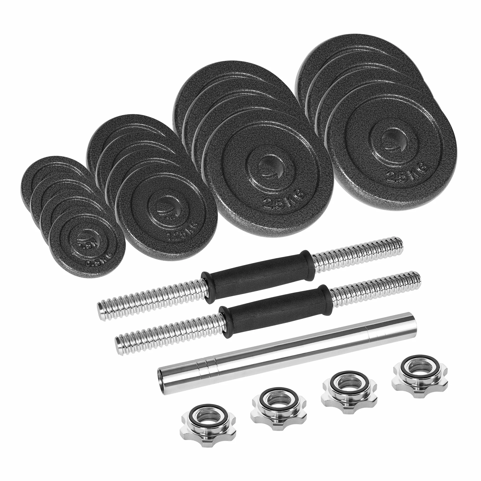 Rebel Electro Hantle Żeliwne w Walizce z Gryfem Zestaw 30kg Regulowane RBA-2327-30