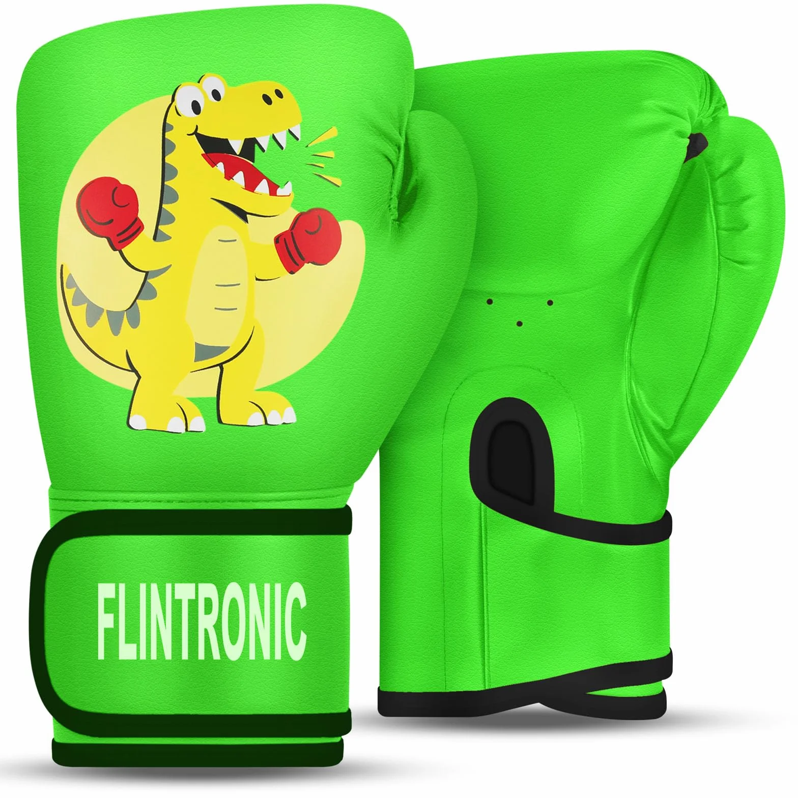 Flintronic Rękawice bokserskie dla dzieci, rękawice bokserskie 4oz 6oz Junior Boxing Gloves, rękawice kickboxingowe dla Muay Thai, MMA, sportów walki, kickboxingu, sparingów (3-10 lat)